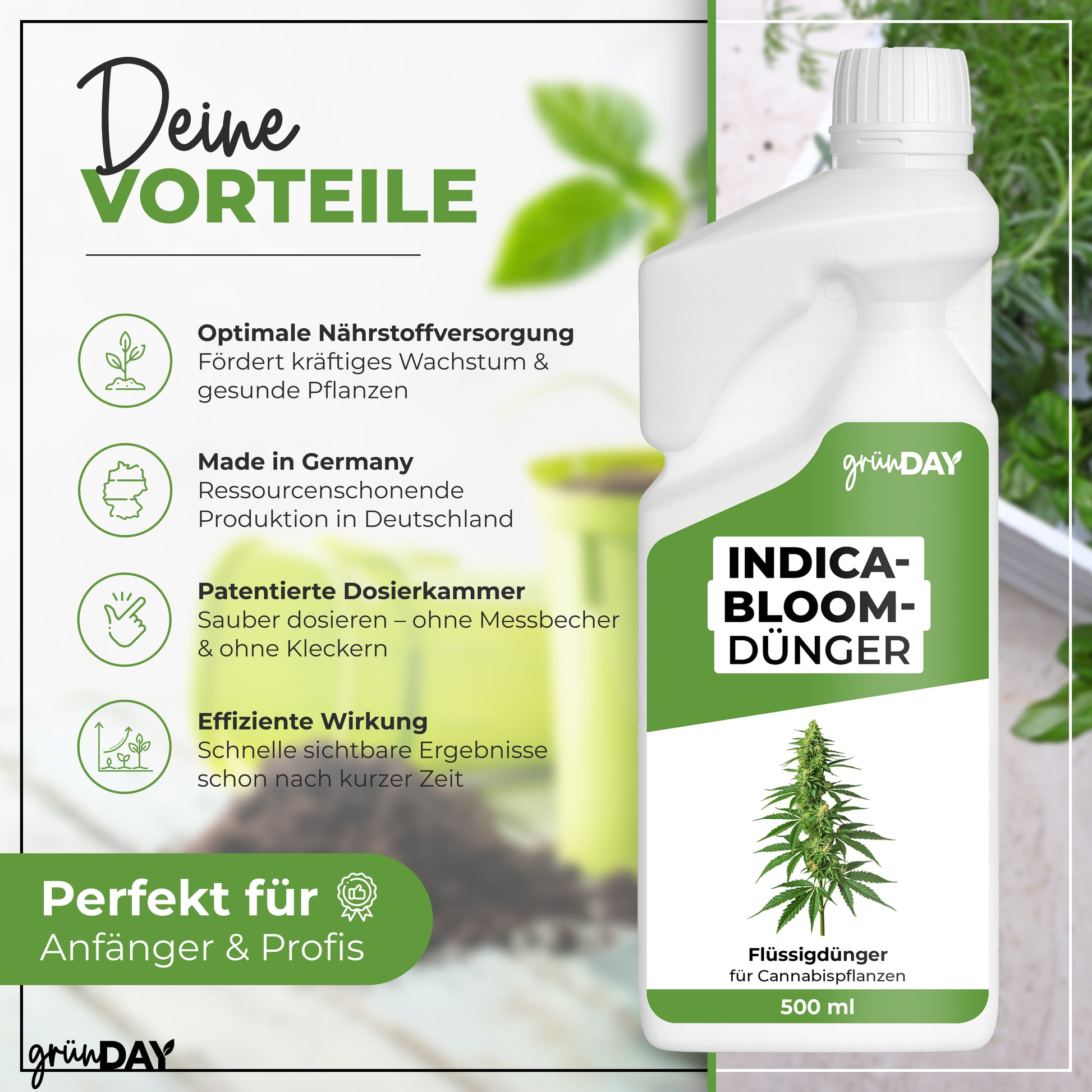Gründay Indica-Bloom-Dünger – Produktansicht 2