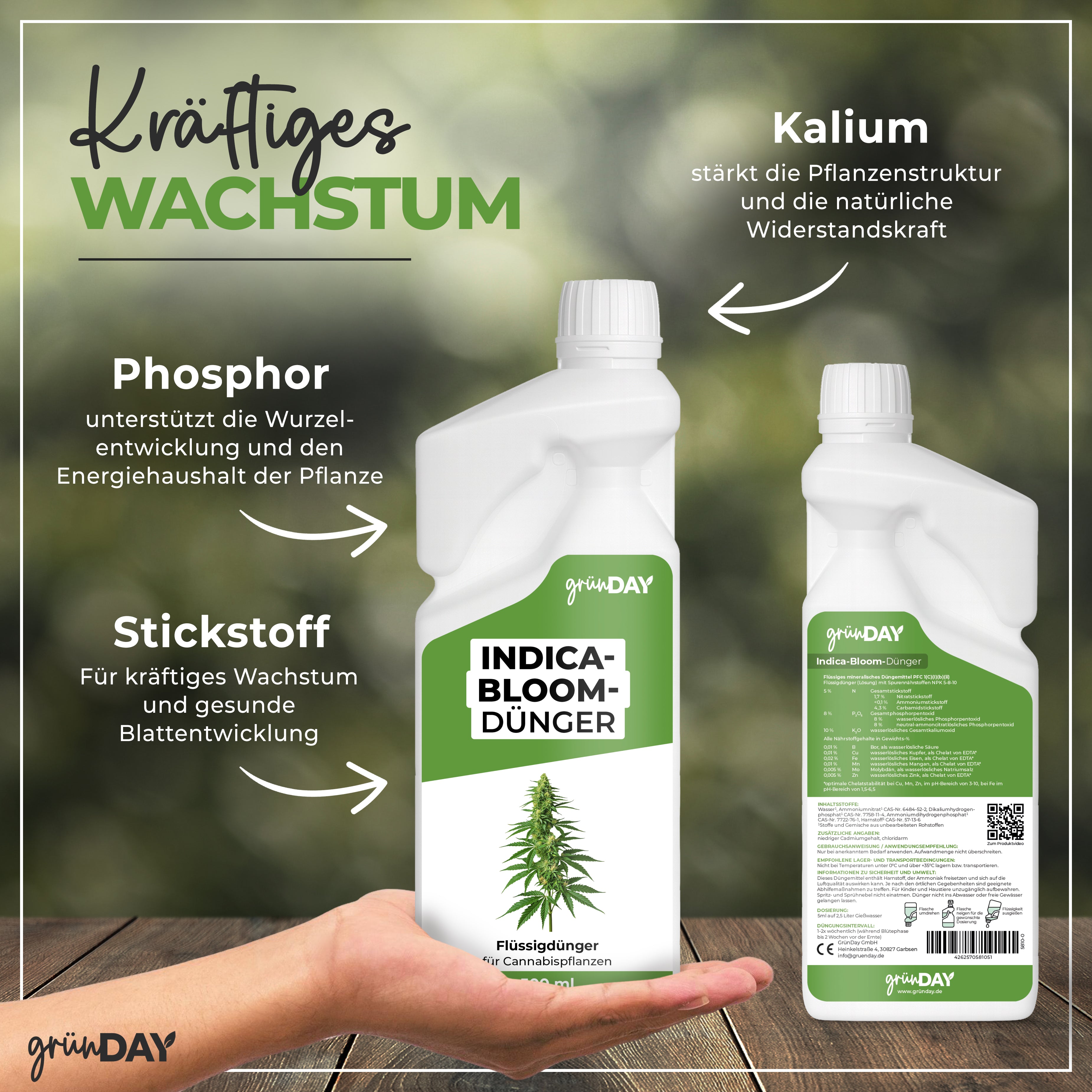 Gründay Indica-Bloom-Dünger – Produktansicht 4