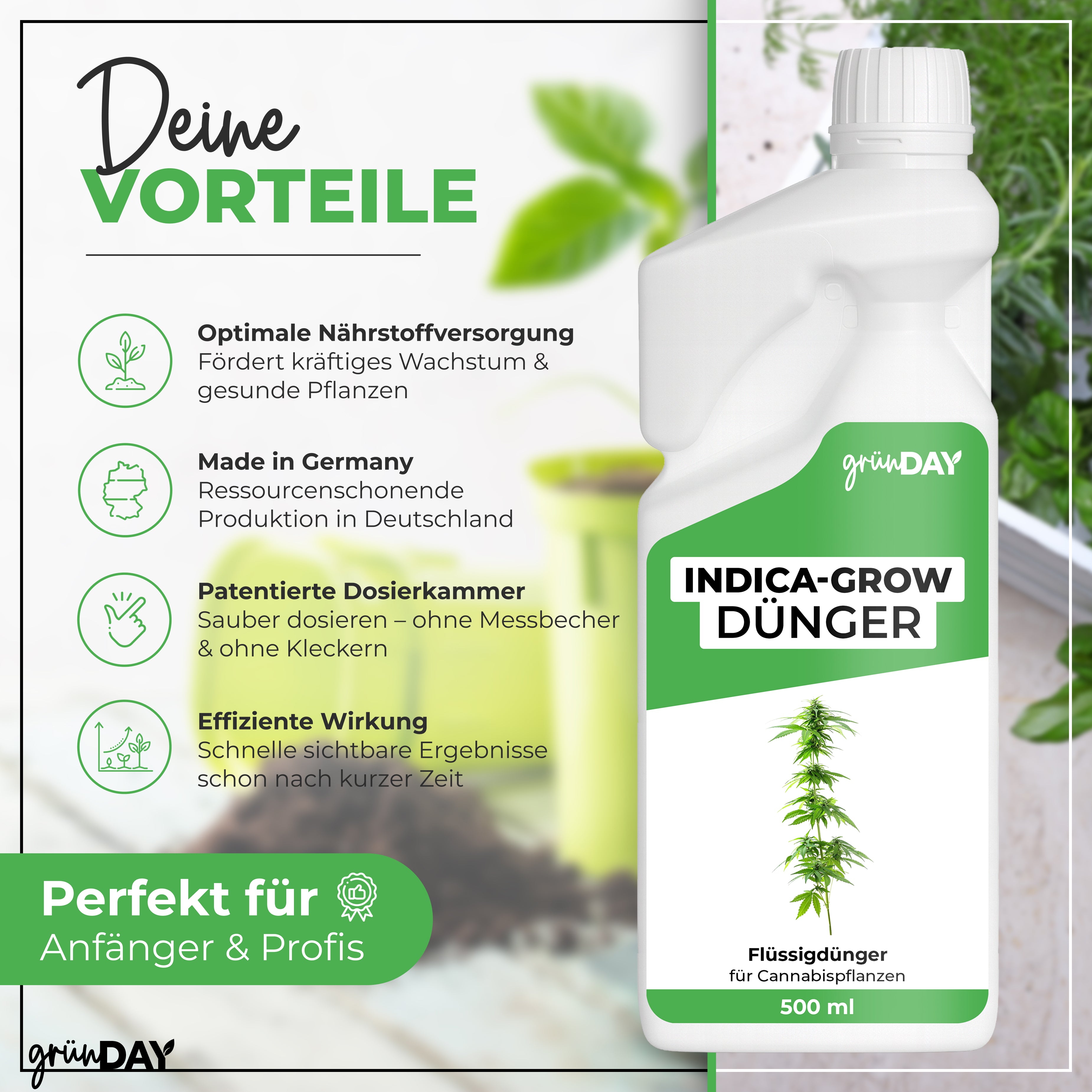 Gründay Indica-Grow-Dünger – Produktansicht 2