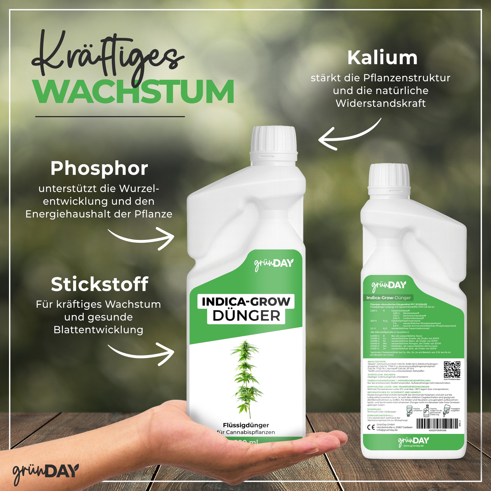 Gründay Indica-Grow-Dünger – Produktansicht 4