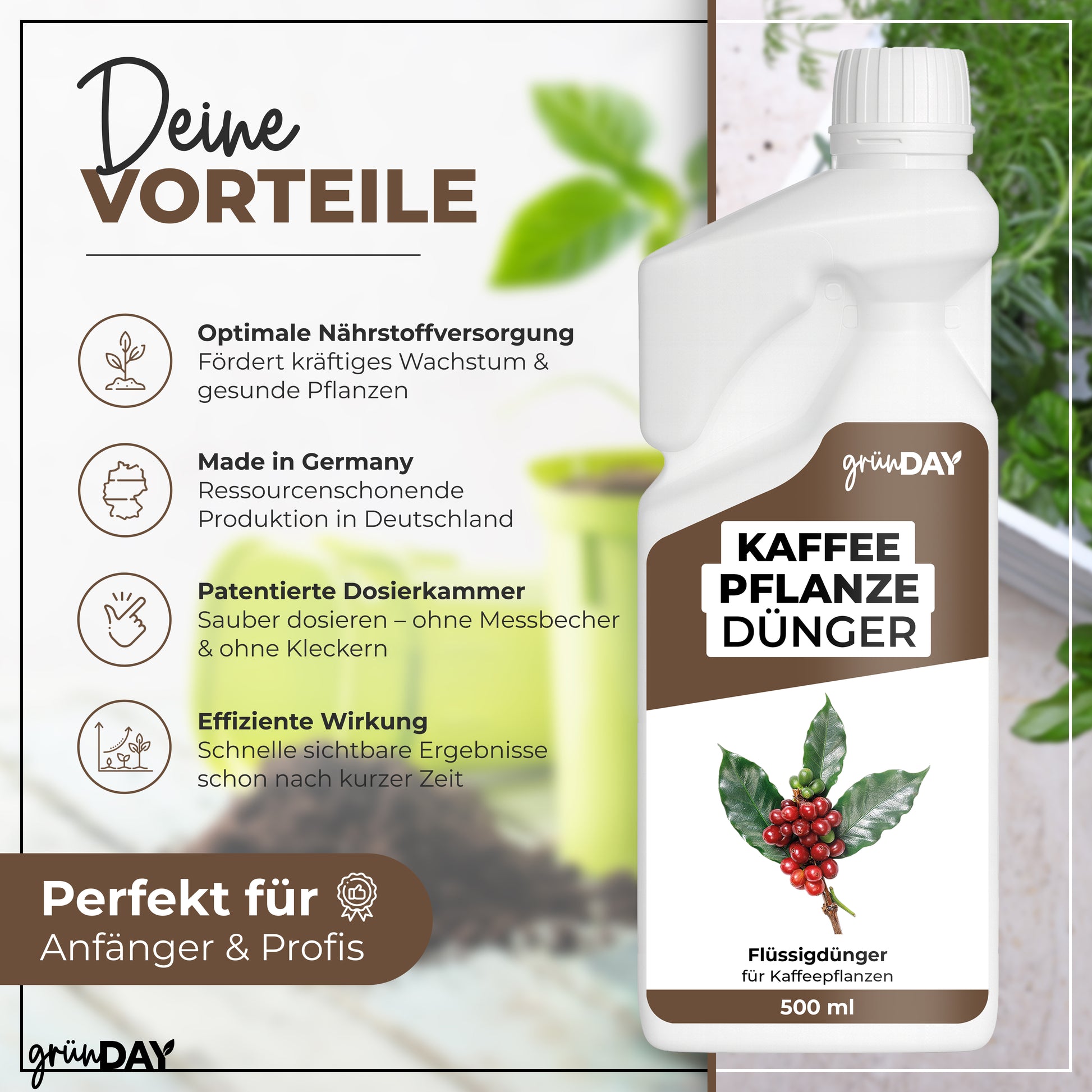 Gründay Kaffeepflanze Dünger – Produktansicht 2