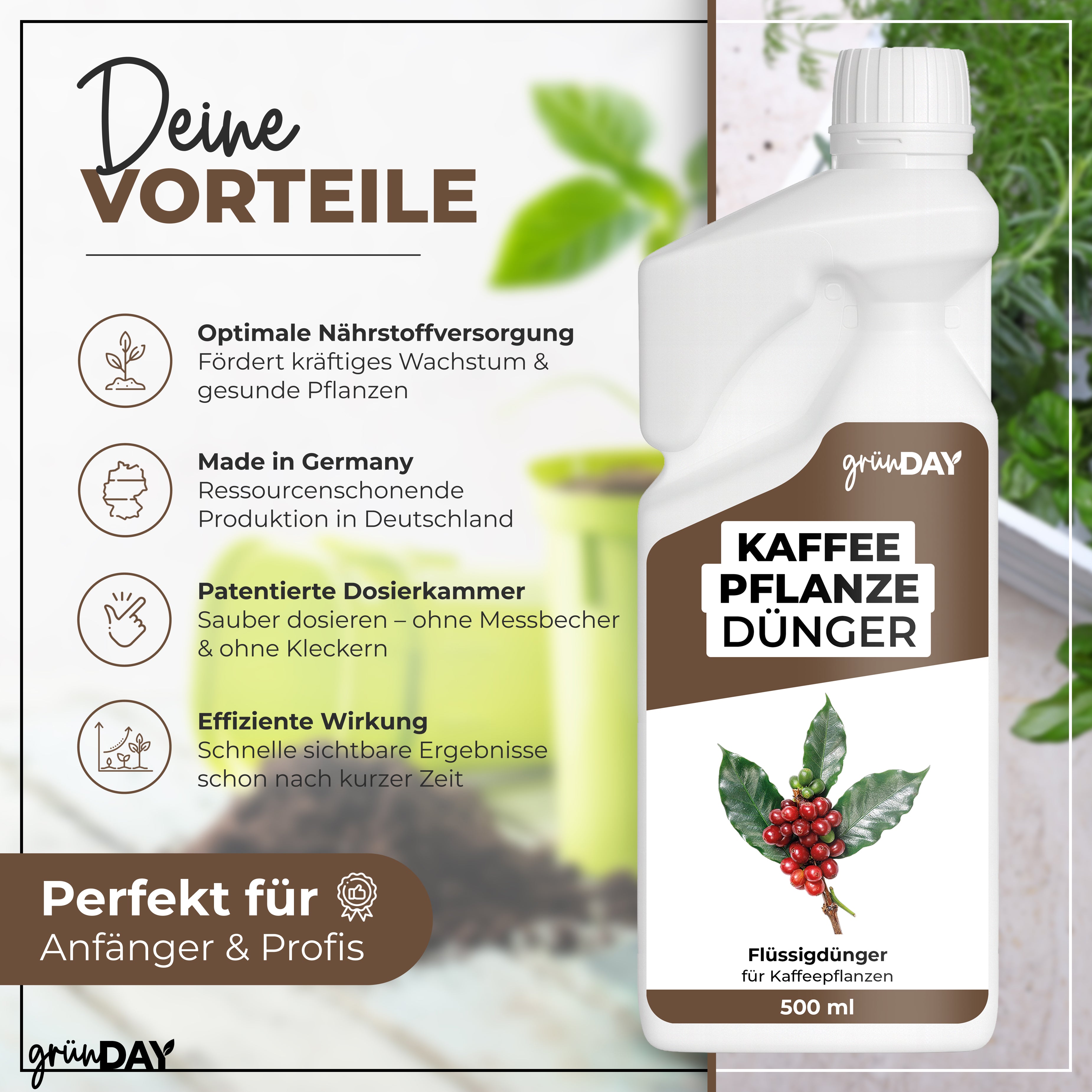 Gründay Kaffeepflanze Dünger – Produktansicht 2