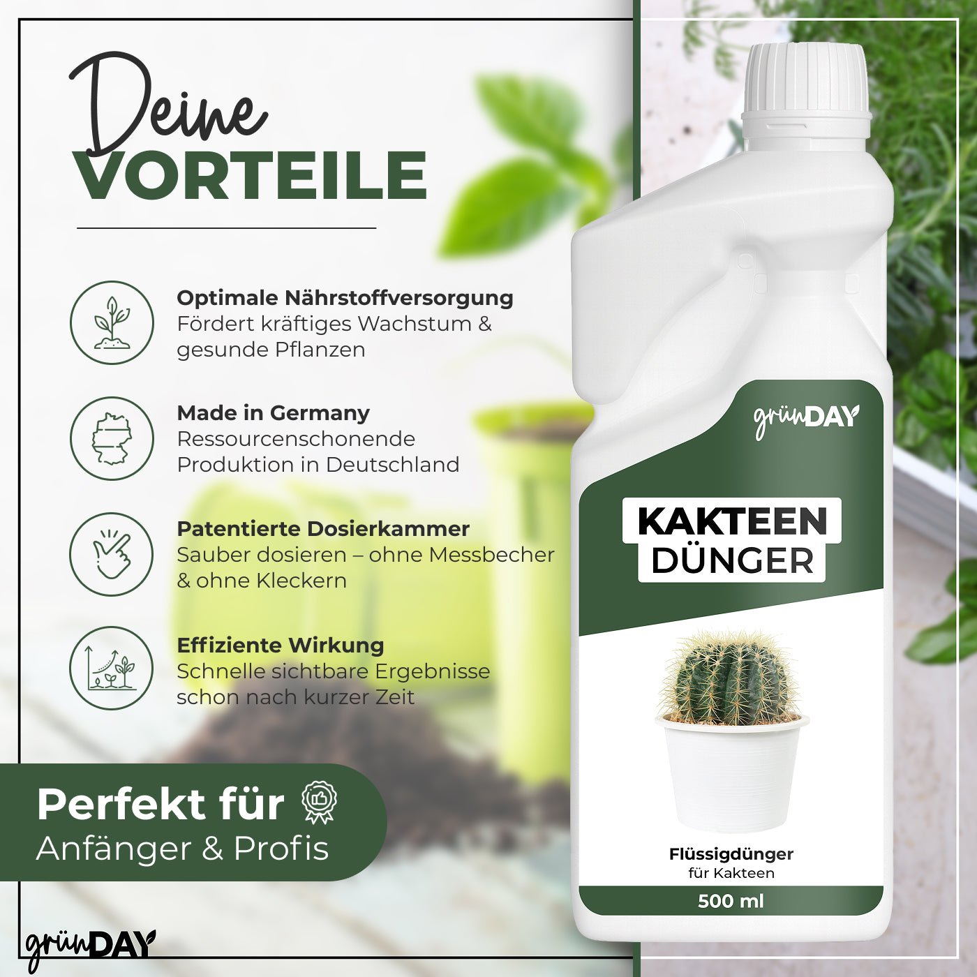 Gründay Kakteendünger – Produktansicht 2