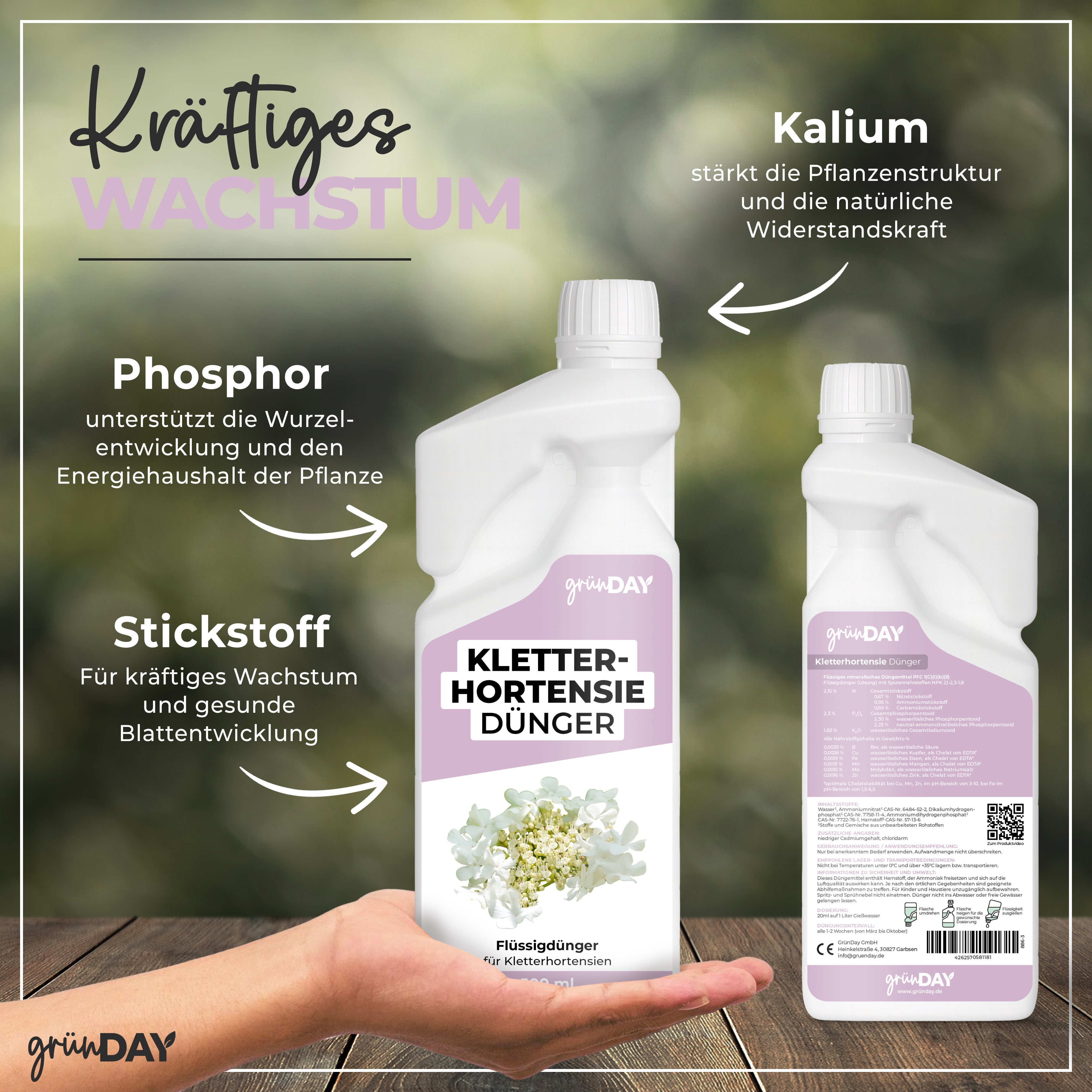 Gründay Kletterhortensie Dünger – Produktansicht 4