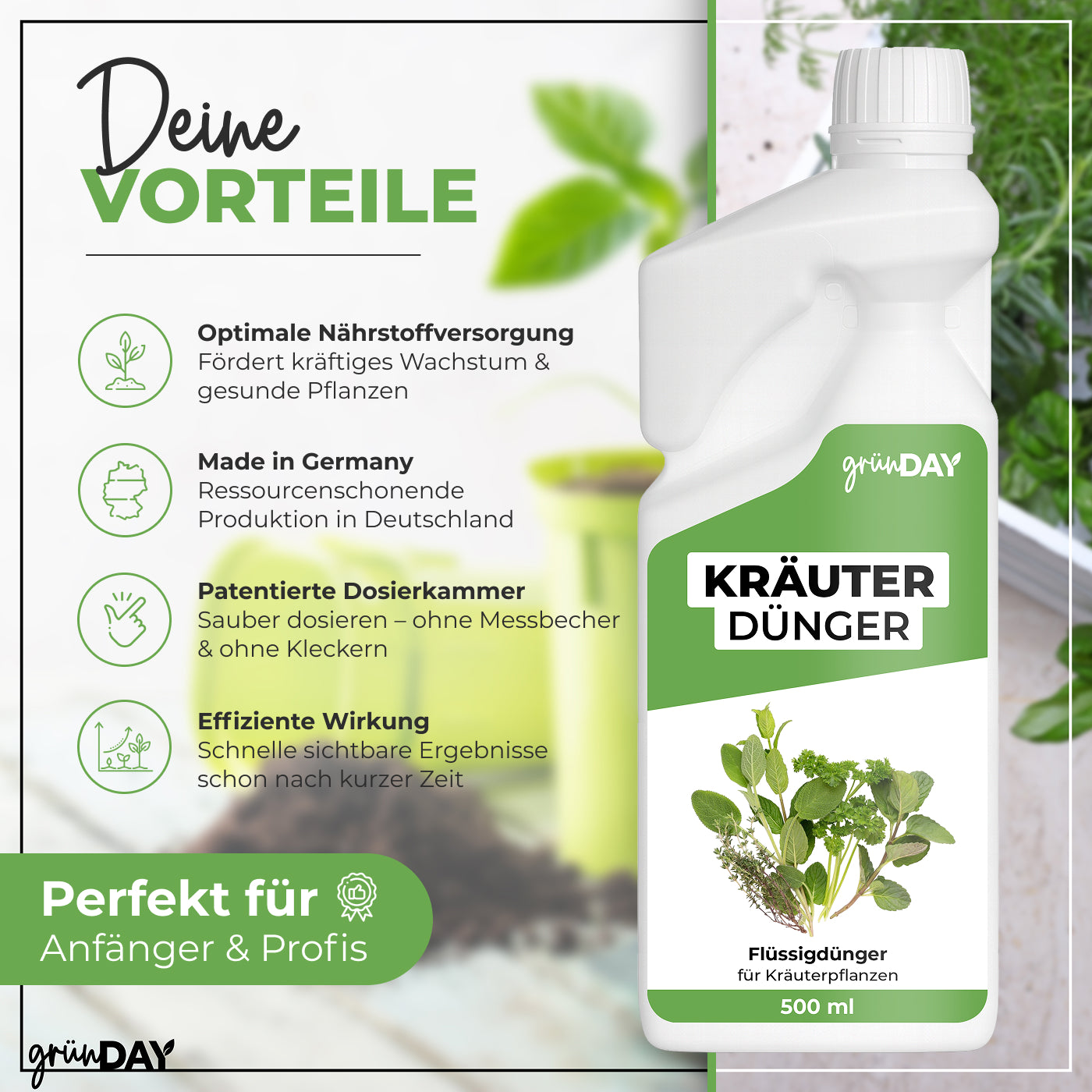 Gründay Kräuterdünger – Produktansicht 2