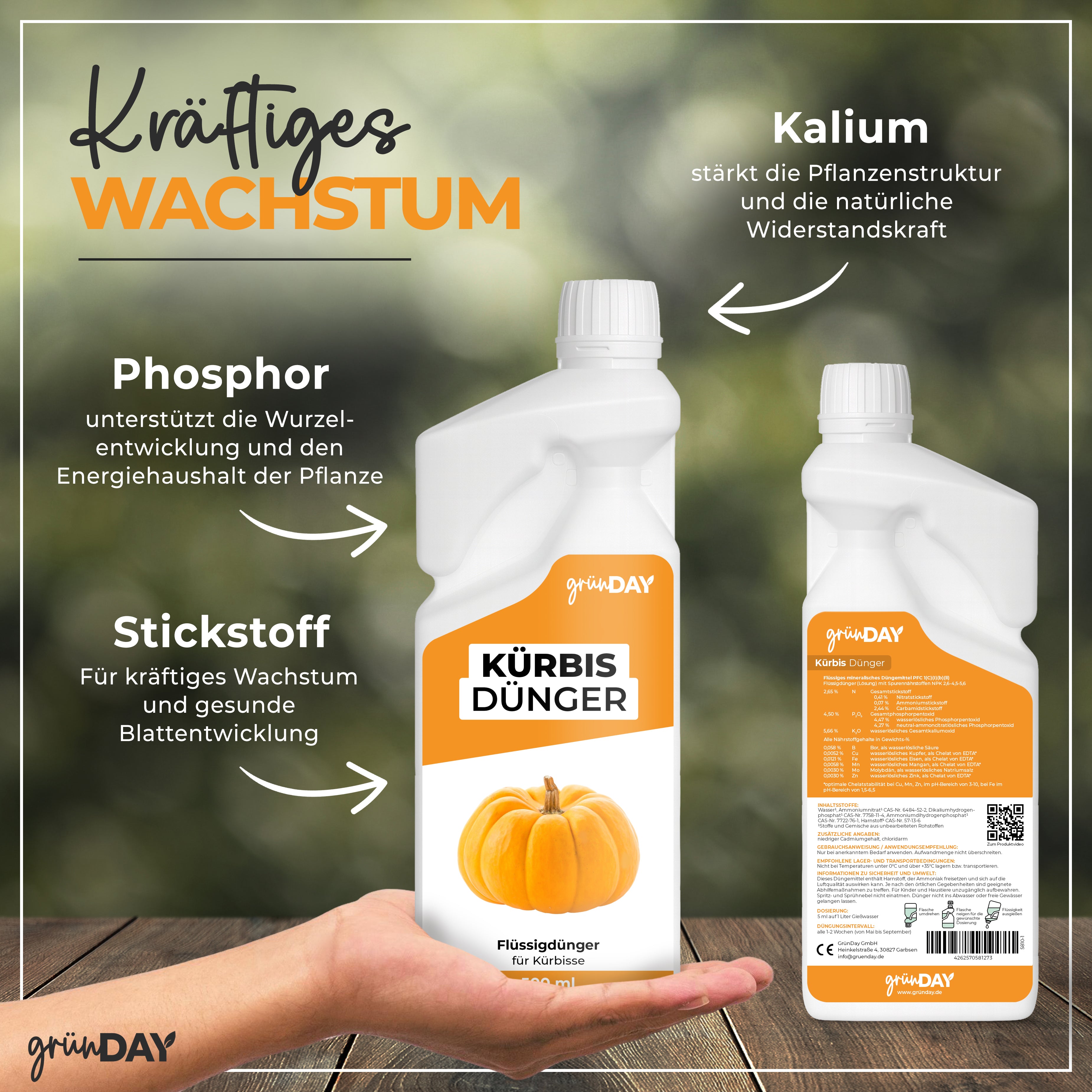 Kürbis-Flüssigdünger 500 ml