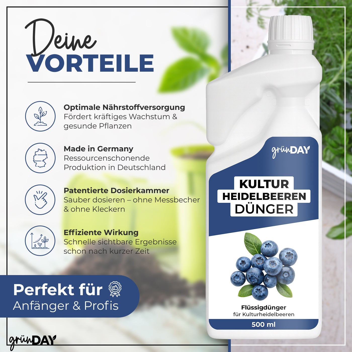 Gründay Kulturheidelbeerendünger – Produktansicht 2