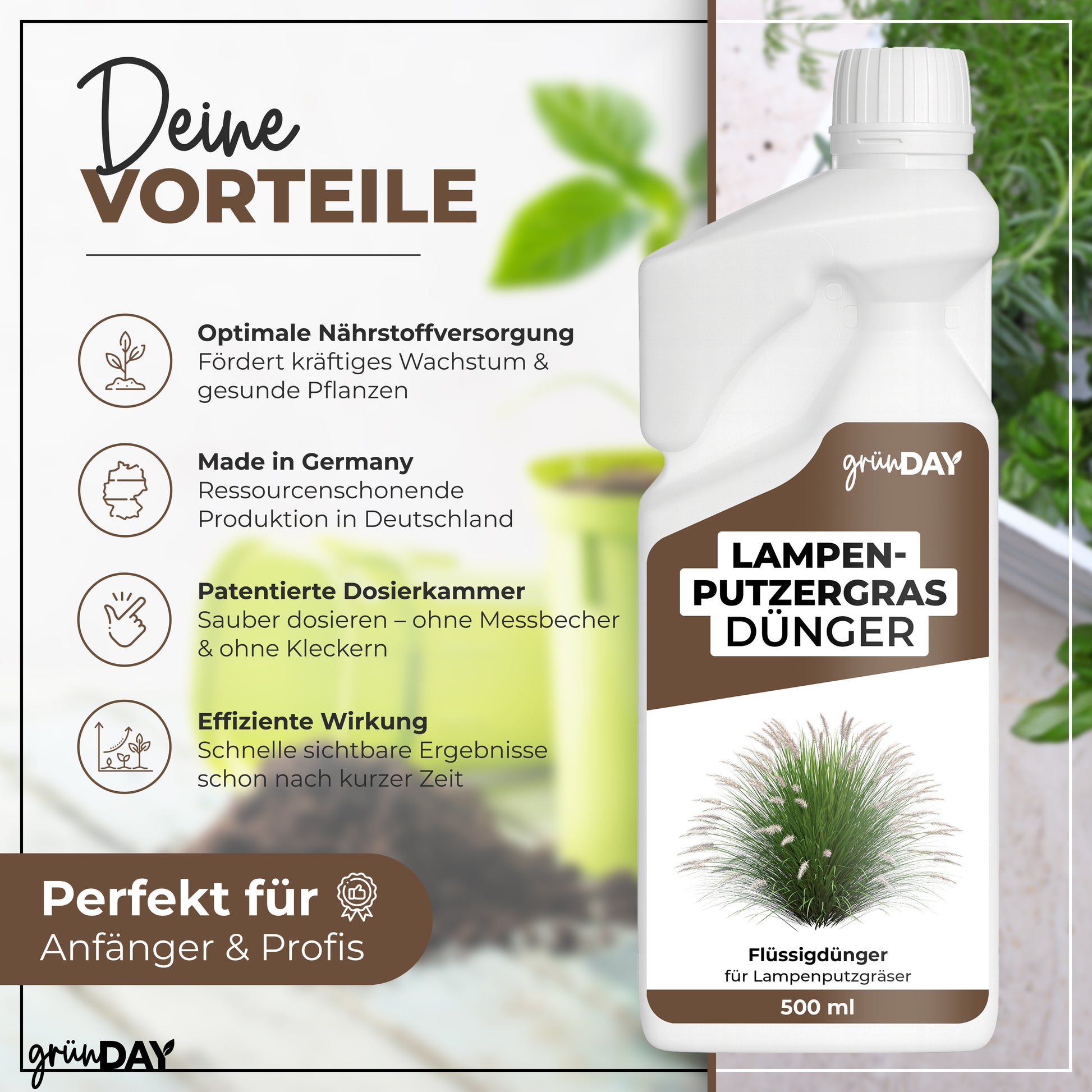 Gründay Lampenputzergrasdünger – Produktansicht 2
