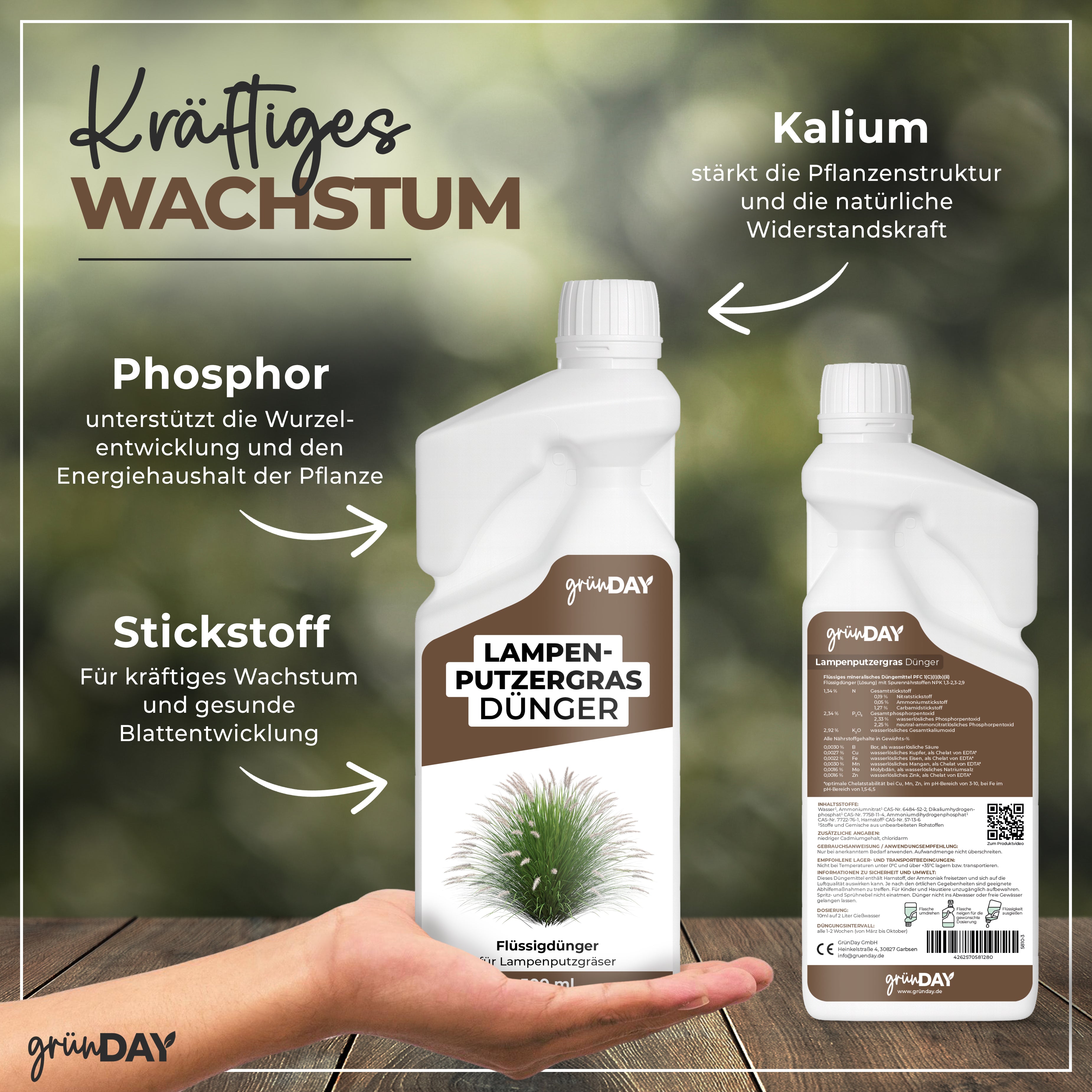 Gründay Lampenputzergrasdünger – Produktansicht 4