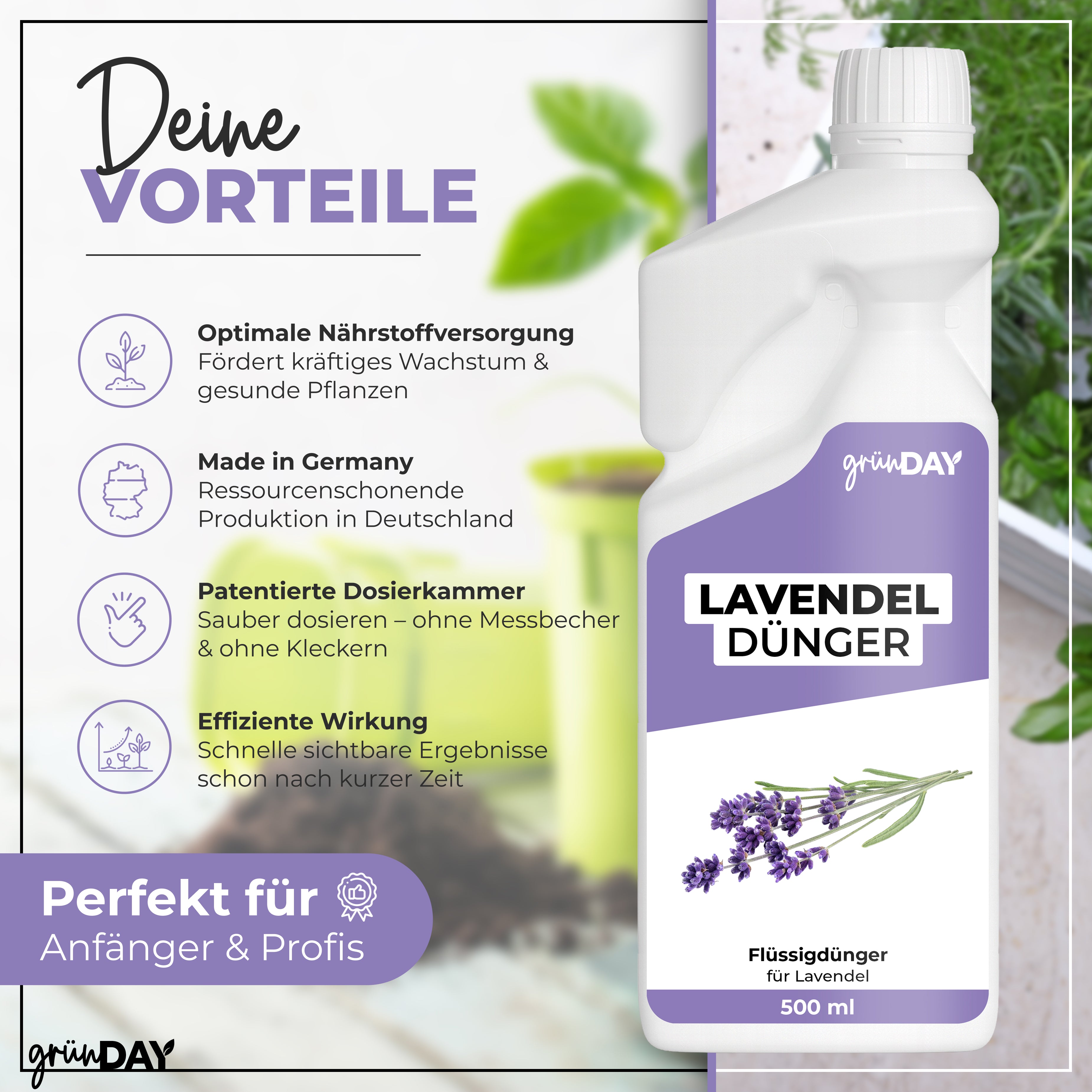 Gründay Lavendeldünger – Produktansicht 2
