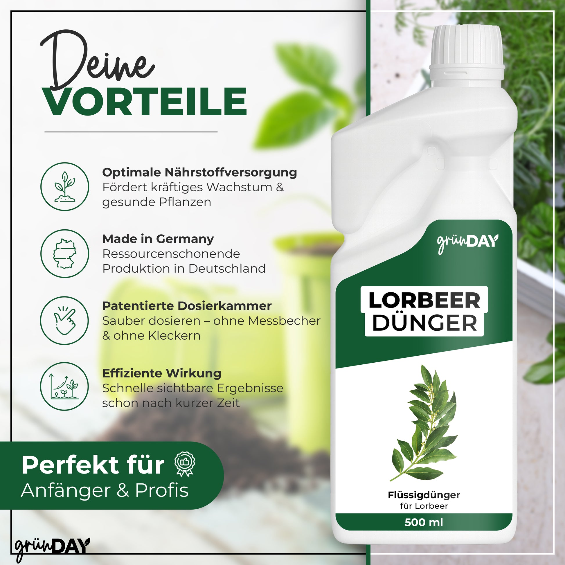 Gründay Lorbeerdünger – Produktansicht 2