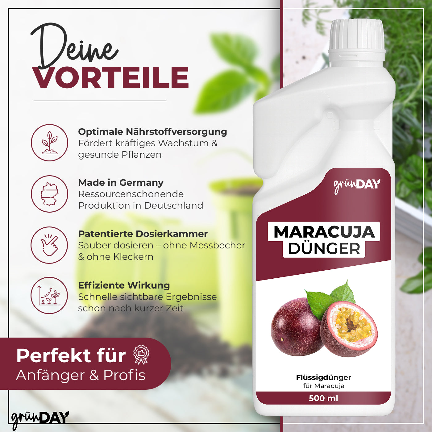Gründay Maracujadünger – Produktansicht 2