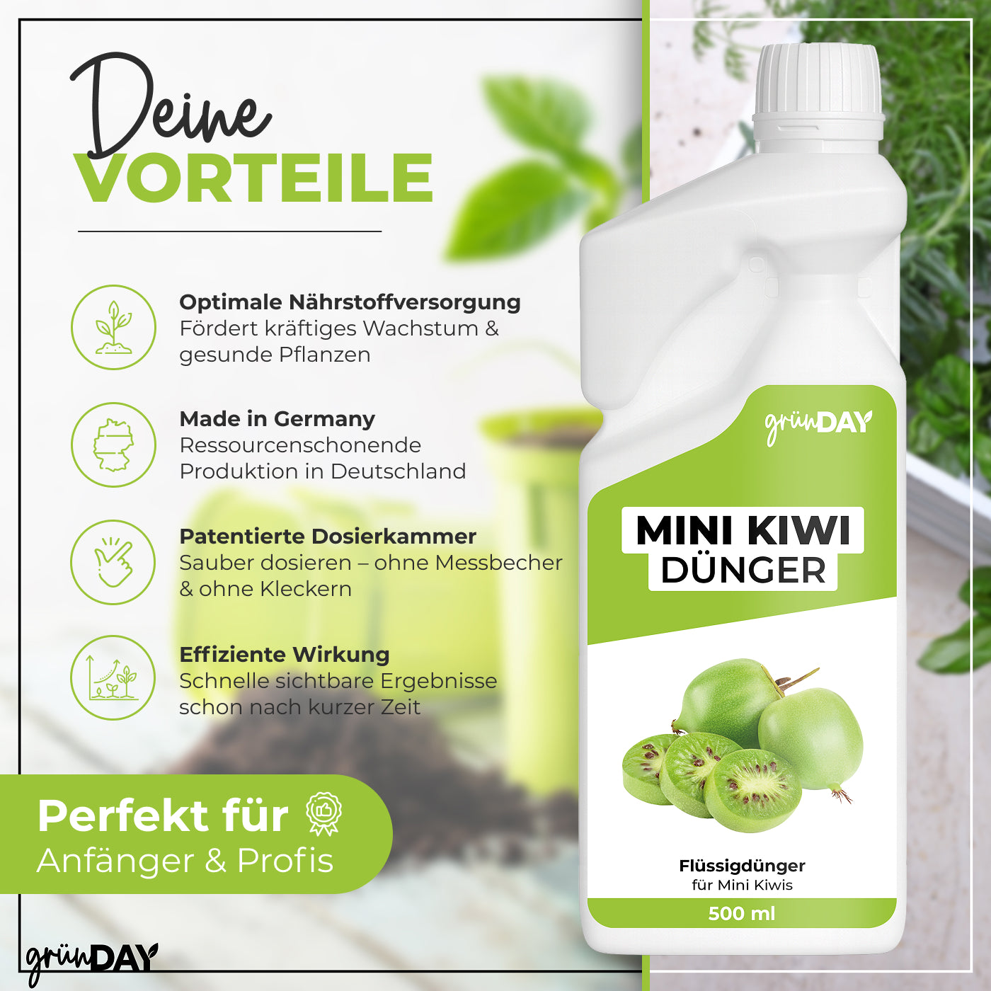 Mini Kiwi-Flssigdnger 500 ml Mini Kiwi-Flssigdnger 500 ml