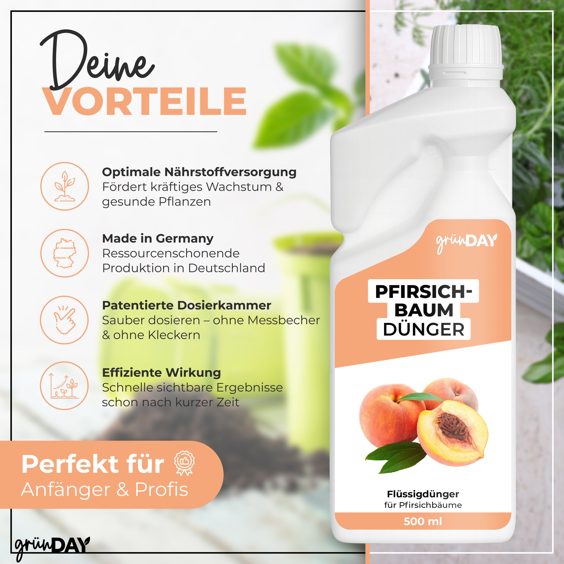 Gründay Pfirsichbaumdünger – Produktansicht 2