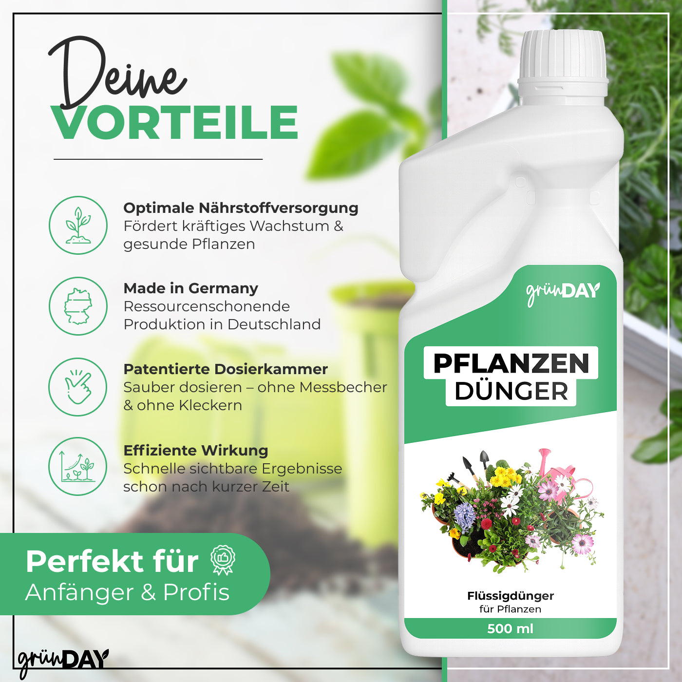 Gründay Pflanzendünger – Produktansicht 2