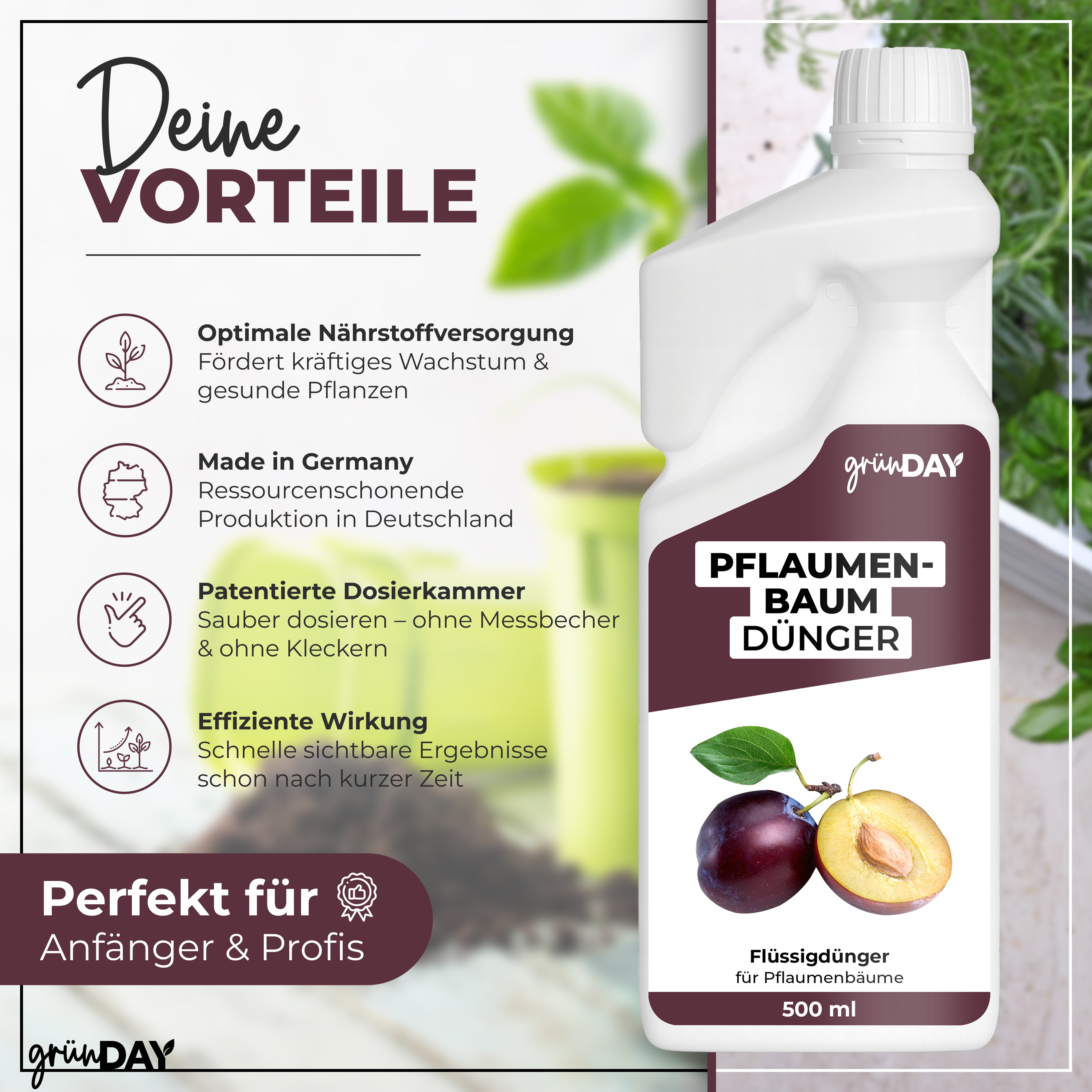Gründay Pflaumenbaum Dünger – Produktansicht 2