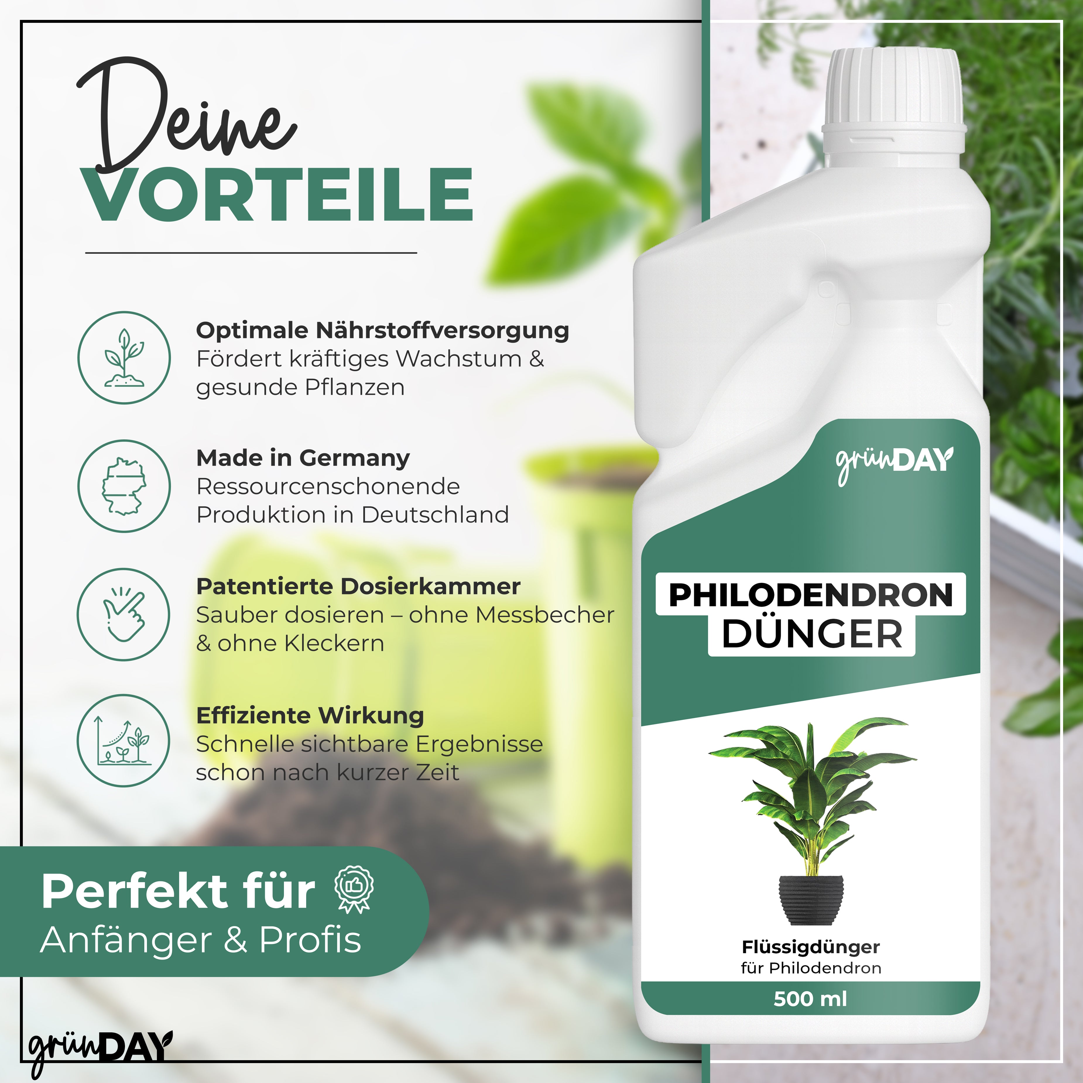 Gründay Philodendrondünger – Produktansicht 2