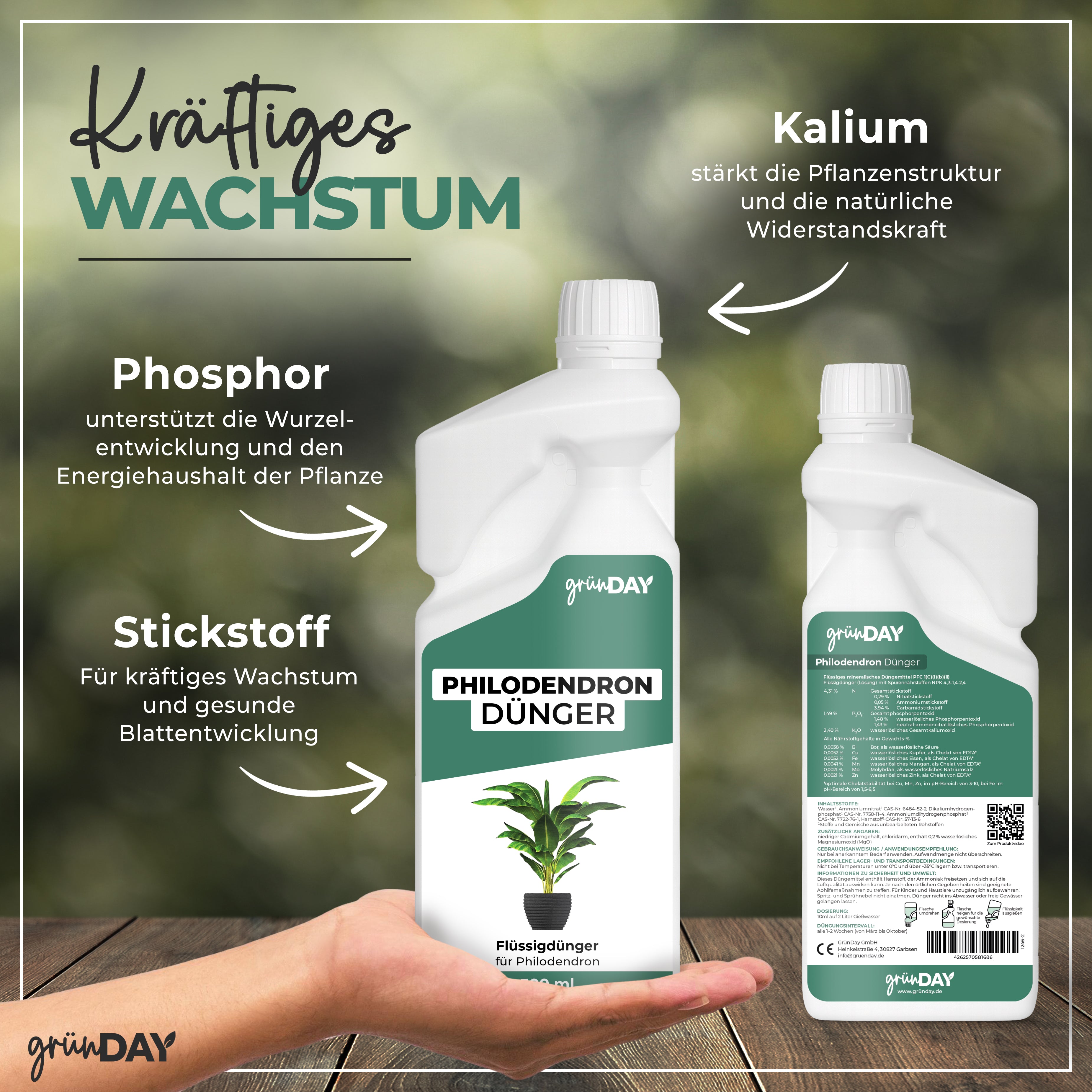 Gründay Philodendrondünger – Produktansicht 4