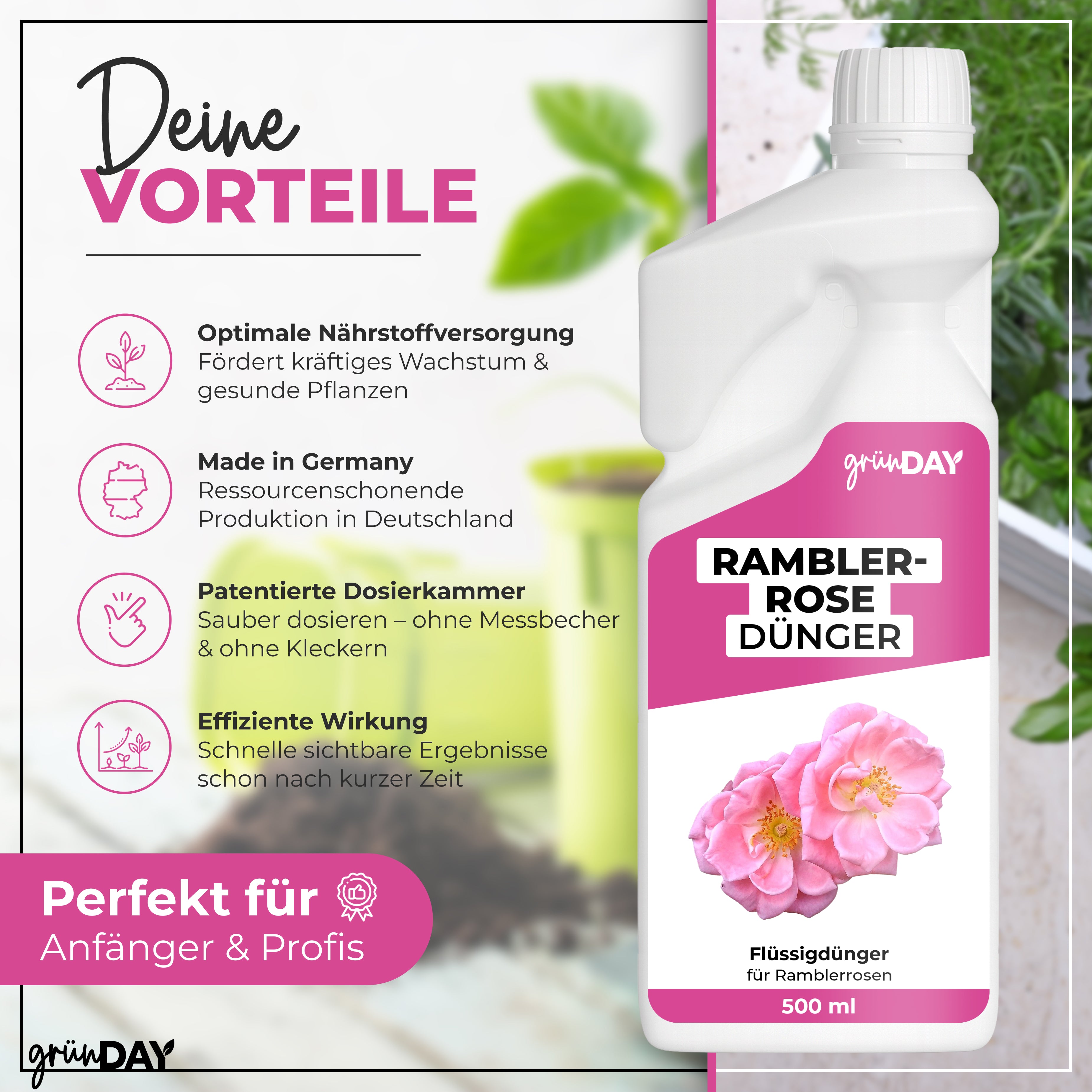 Gründay Ramblerrose Dünger – Produktansicht 2