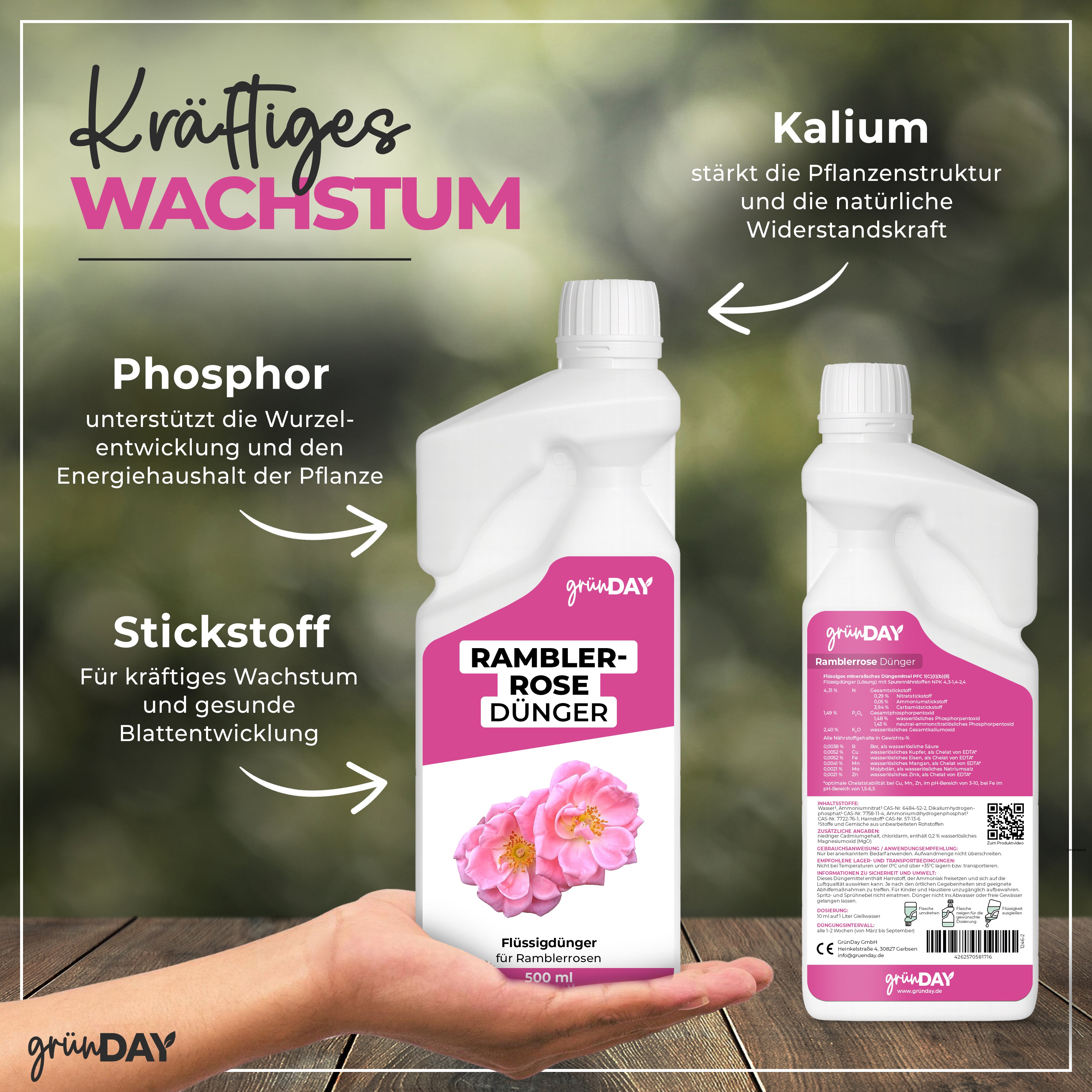 Ramblerrose-Flüssigdünger 500 ml