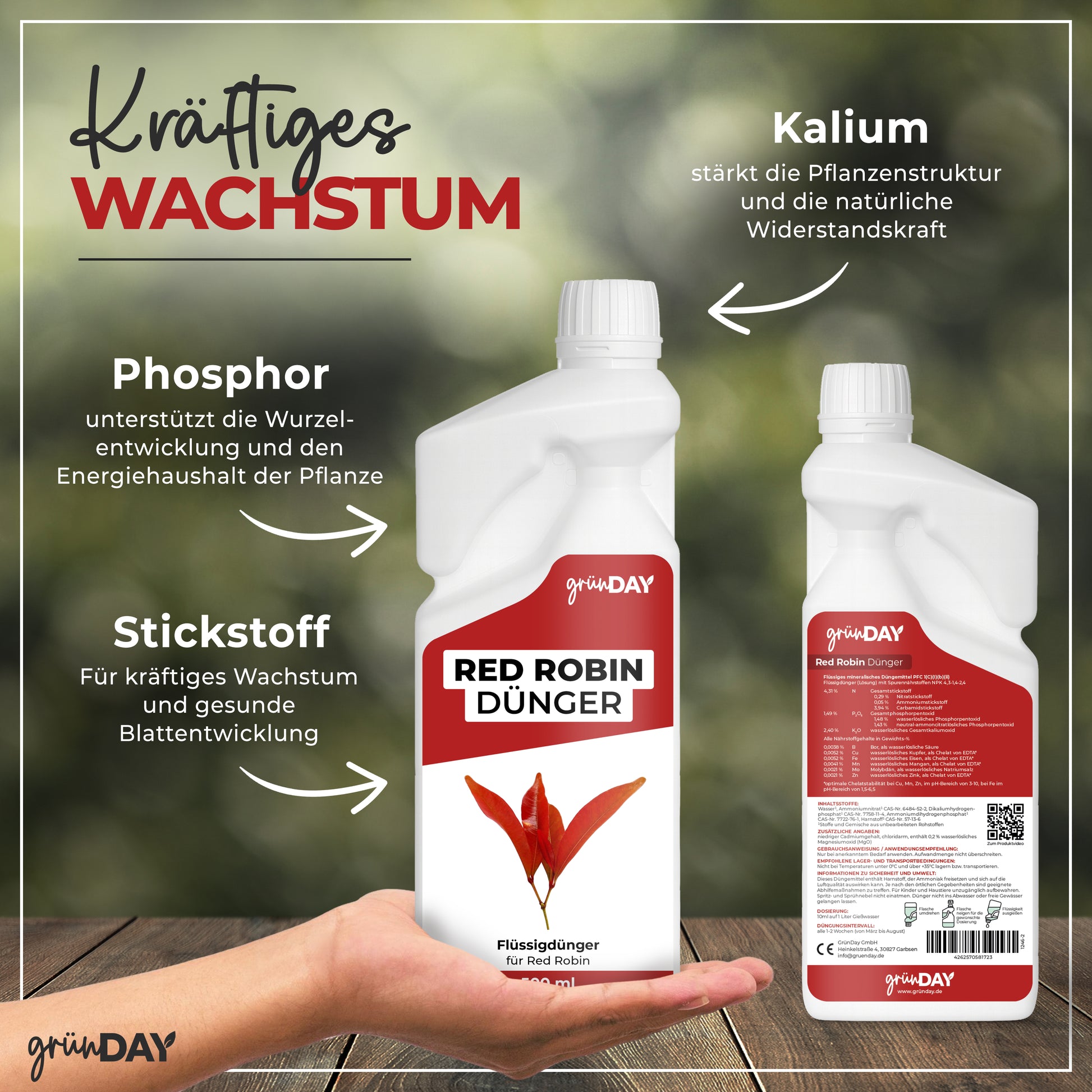 Gründay Red Robin Dünger – Produktansicht 4