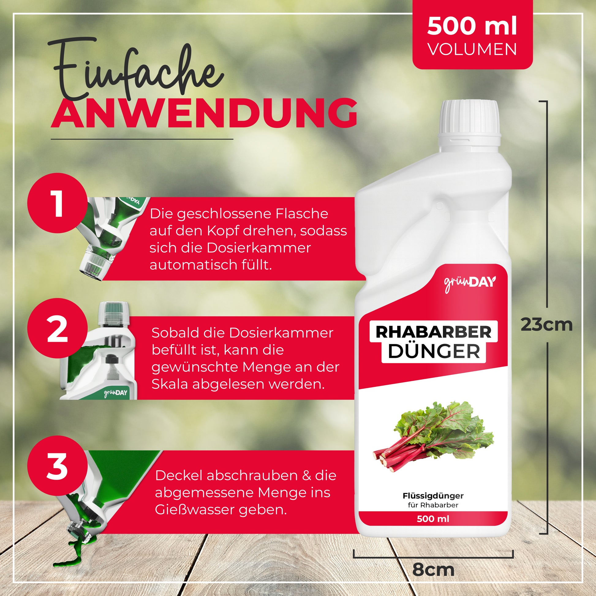 Gründay Rhabarber-Dünger – Produktansicht 3