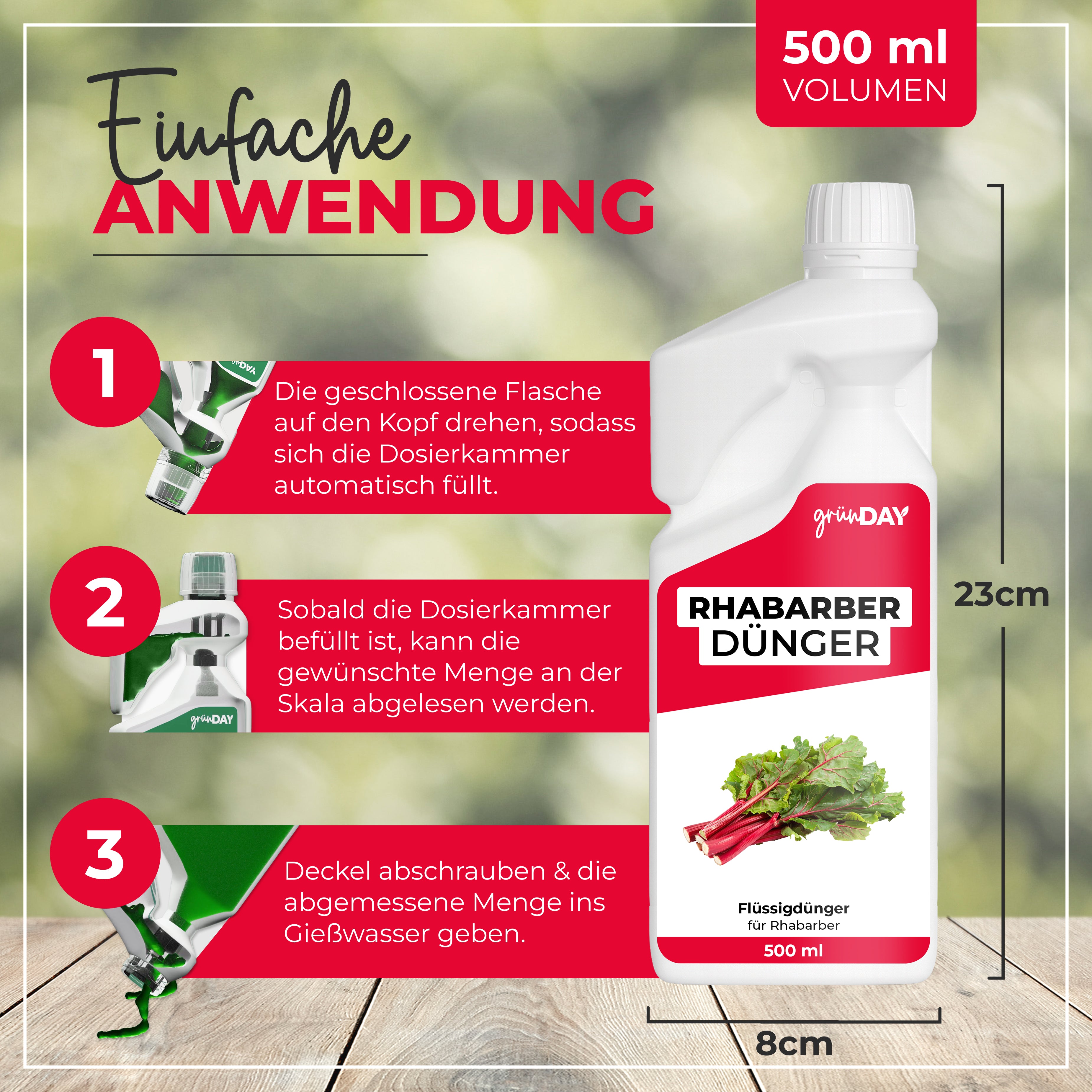 Gründay Rhabarber-Dünger – Produktansicht 3