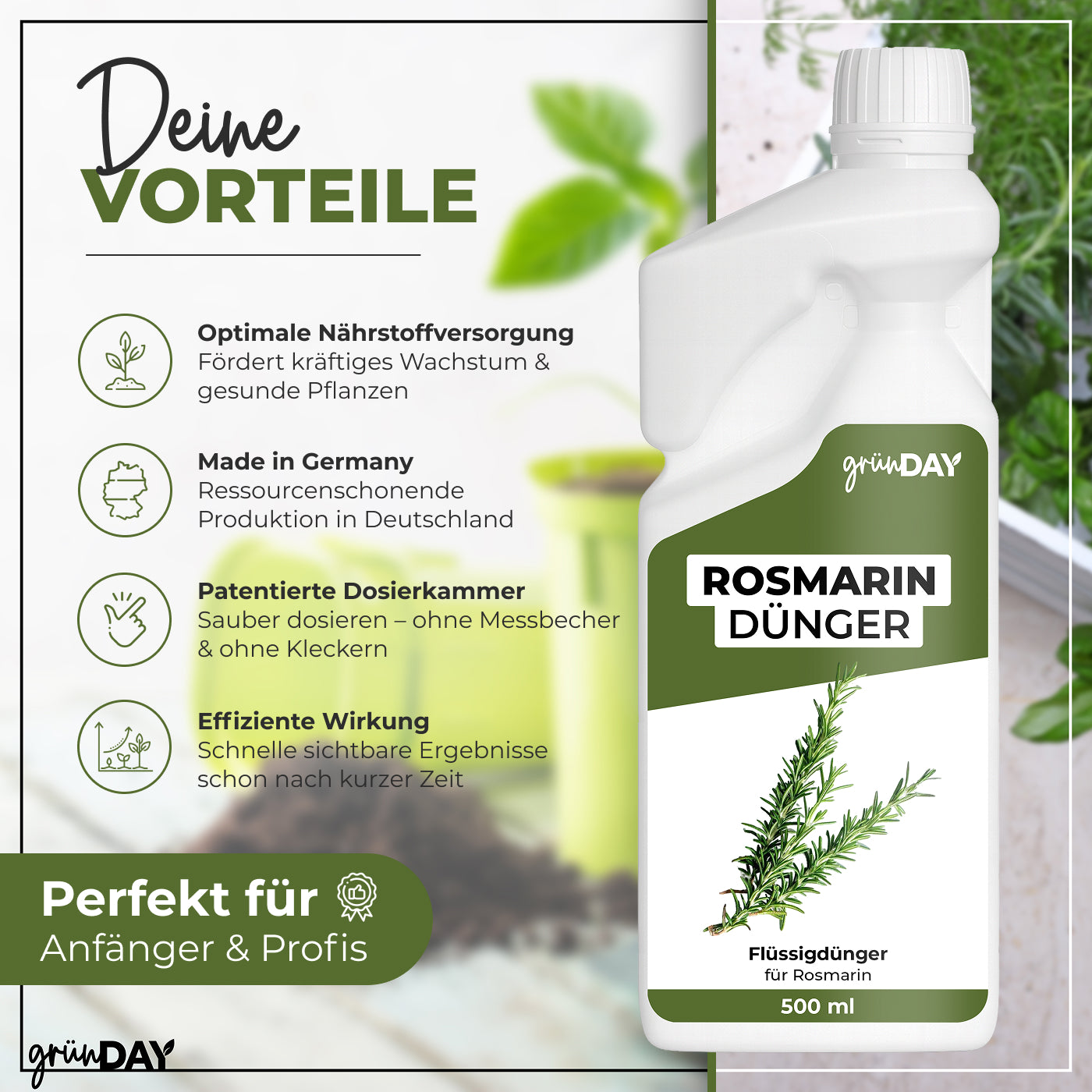 Gründay Rosmarindünger – Produktansicht 2