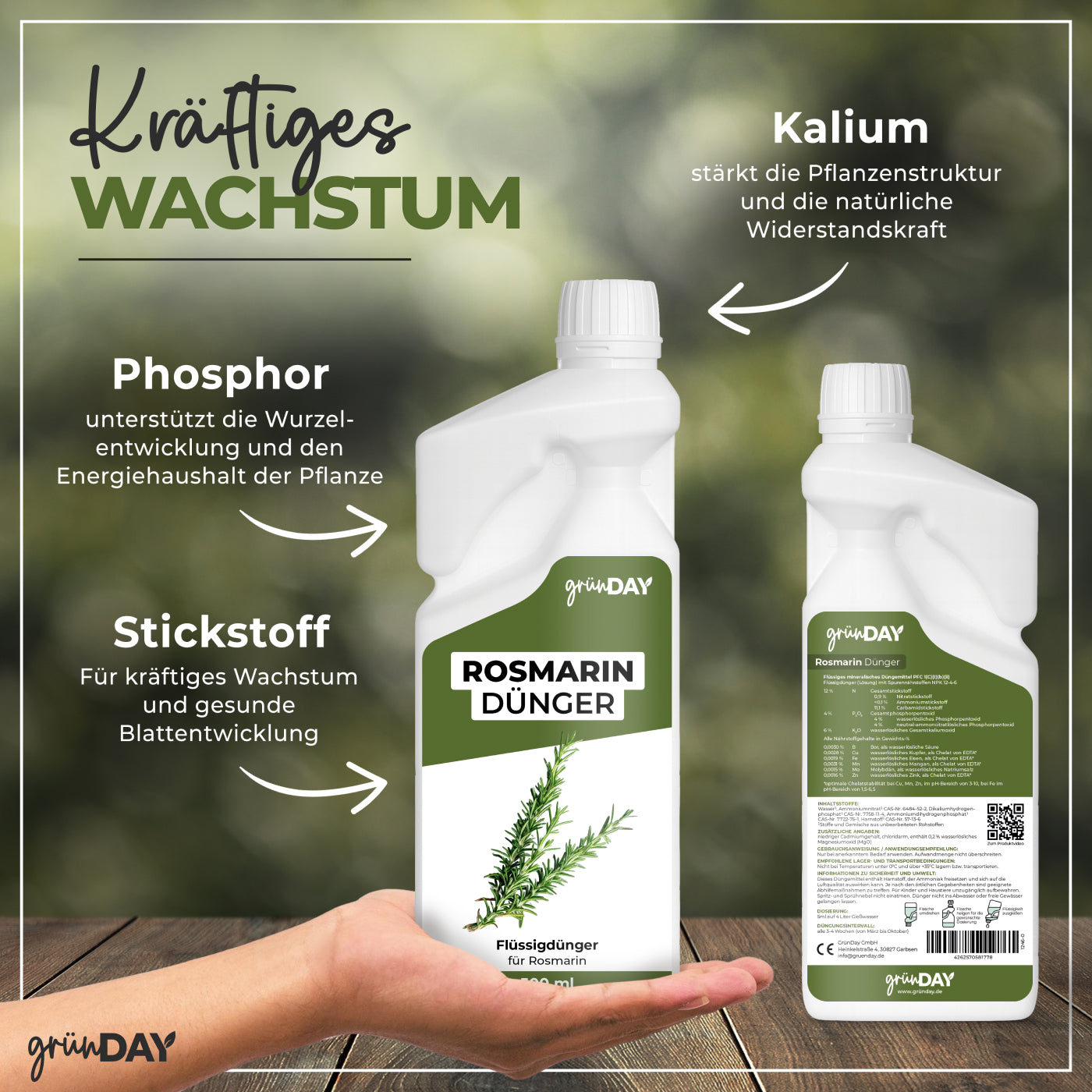 Gründay Rosmarindünger – Produktansicht 4