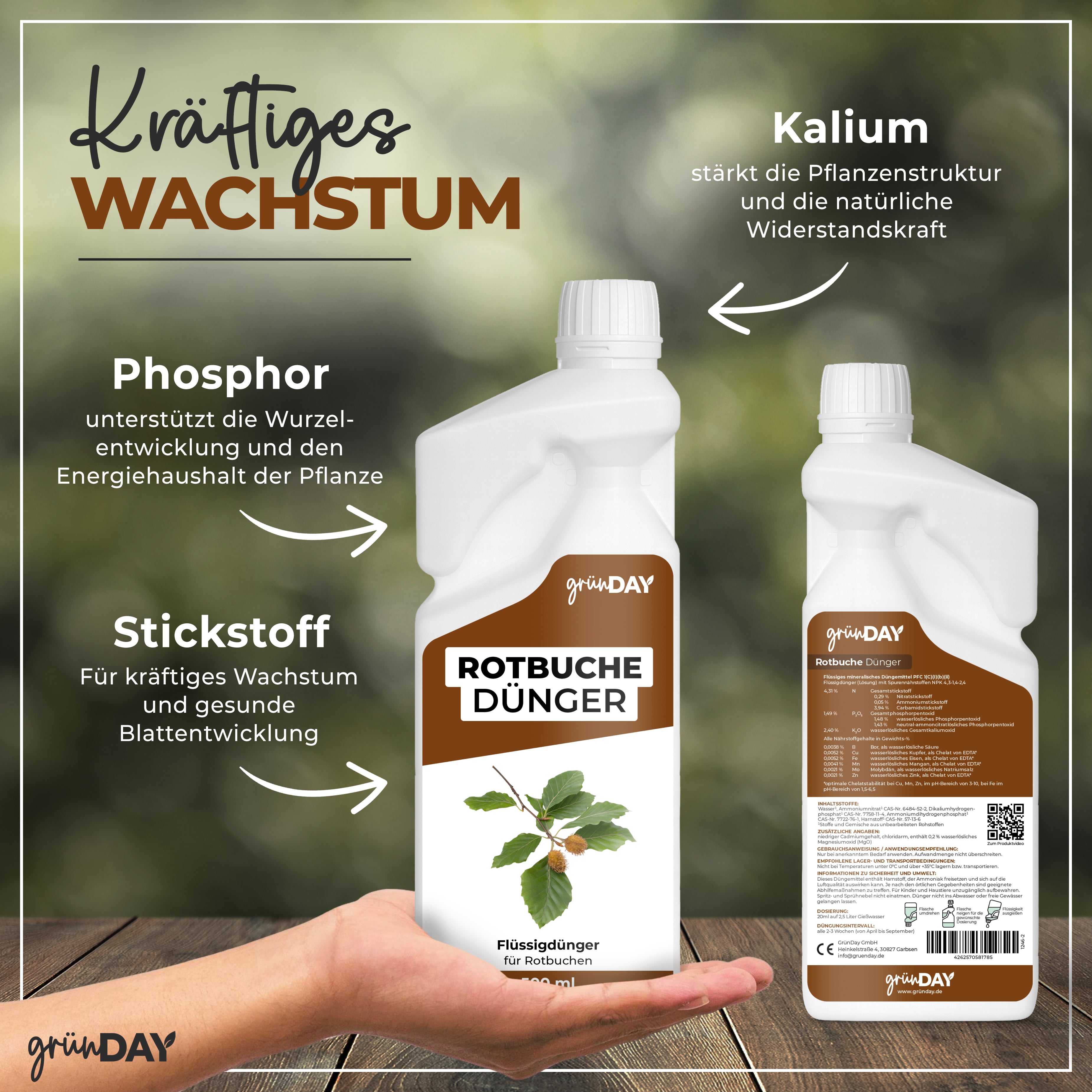 Gründay Rotbuchedünger – Produktansicht 4