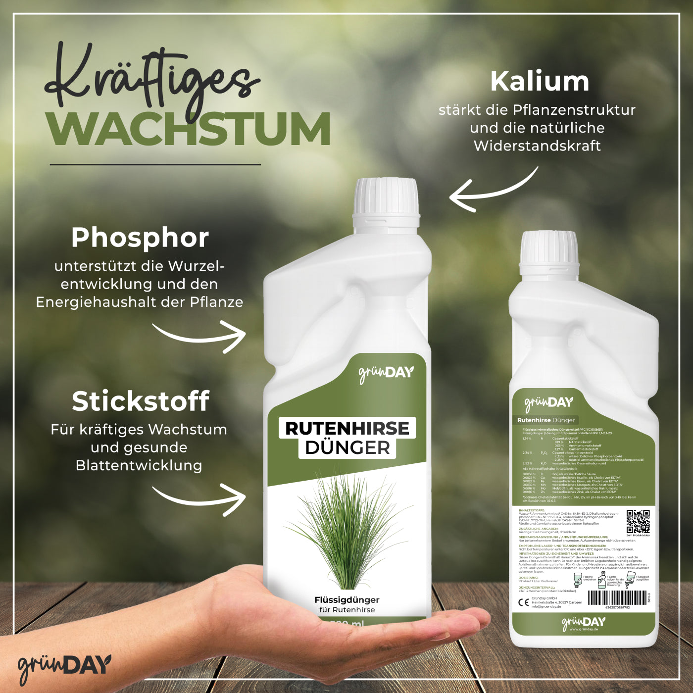 Gründay Rutenhirsedünger – Produktansicht 4
