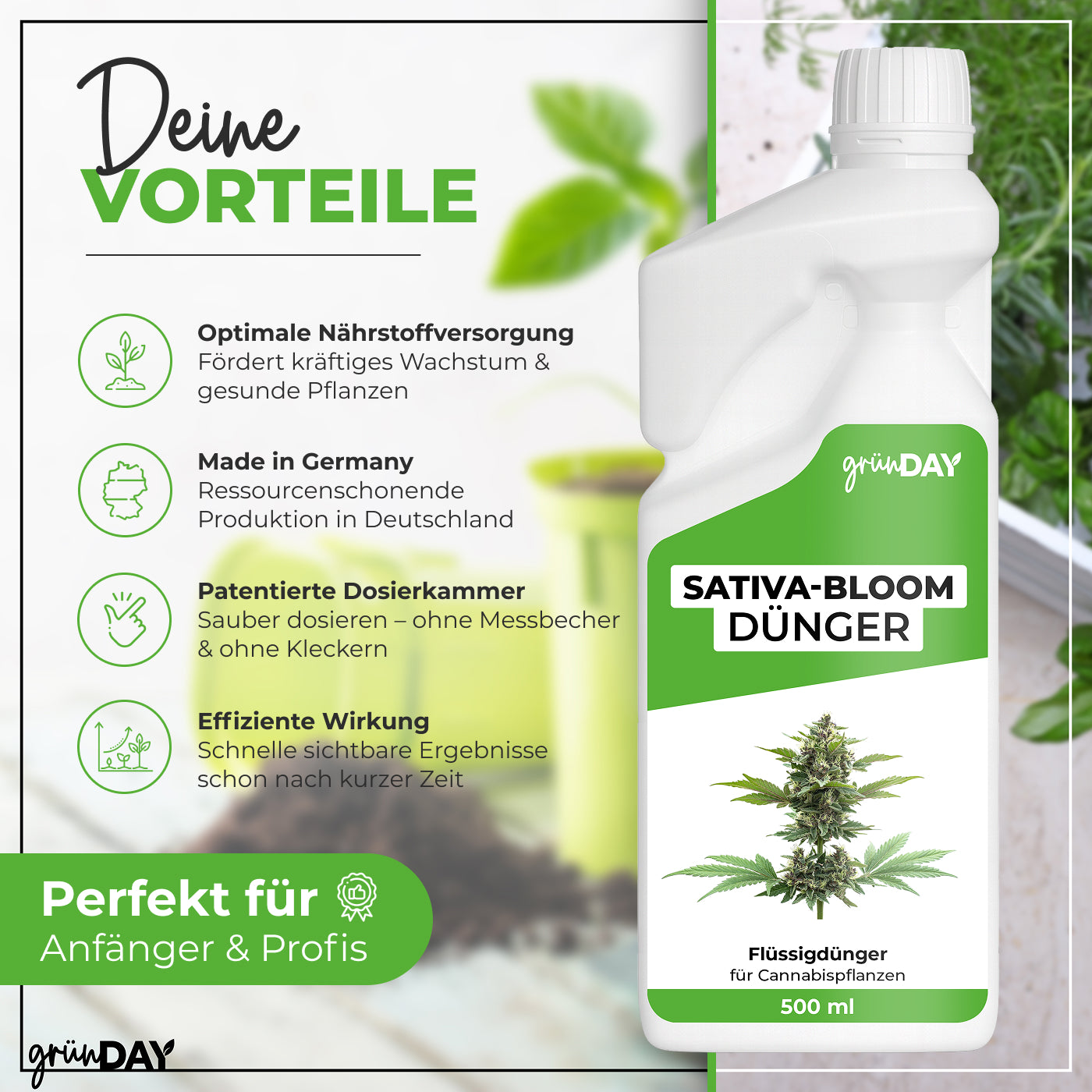 Gründay Sativa-Bloom-Dünger – Produktansicht 2