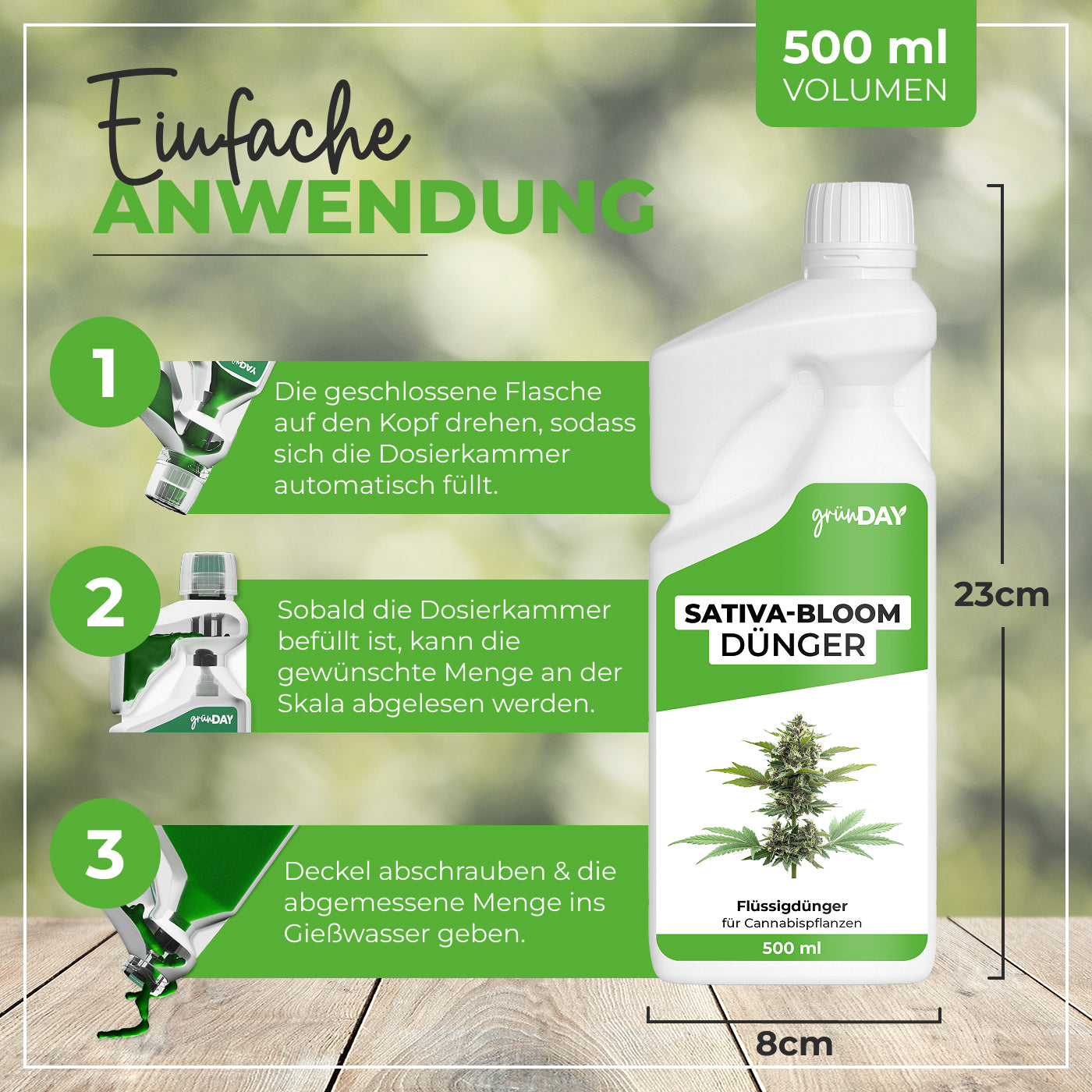 Gründay Sativa-Bloom-Dünger – Produktansicht 3