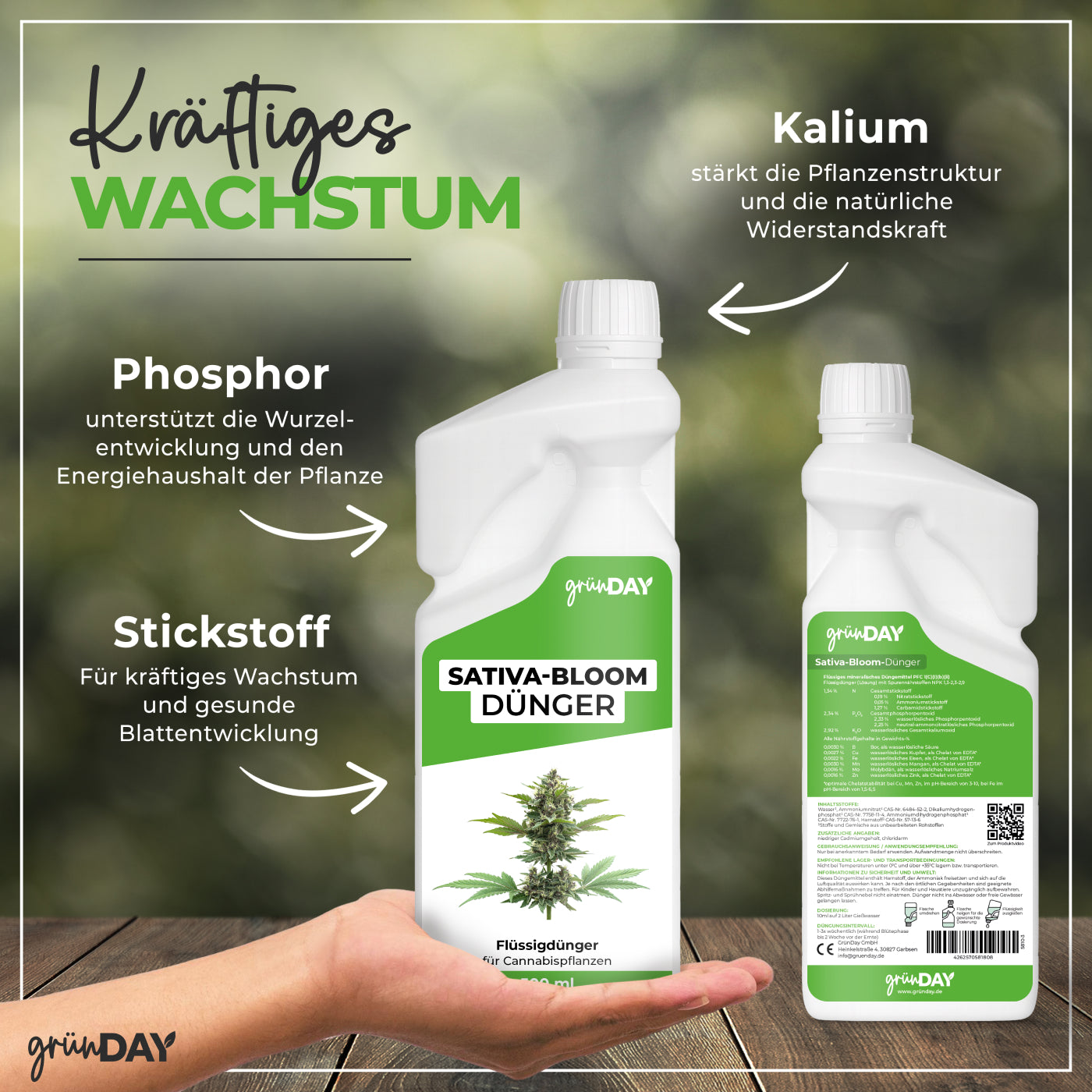 Gründay Sativa-Bloom-Dünger – Produktansicht 4