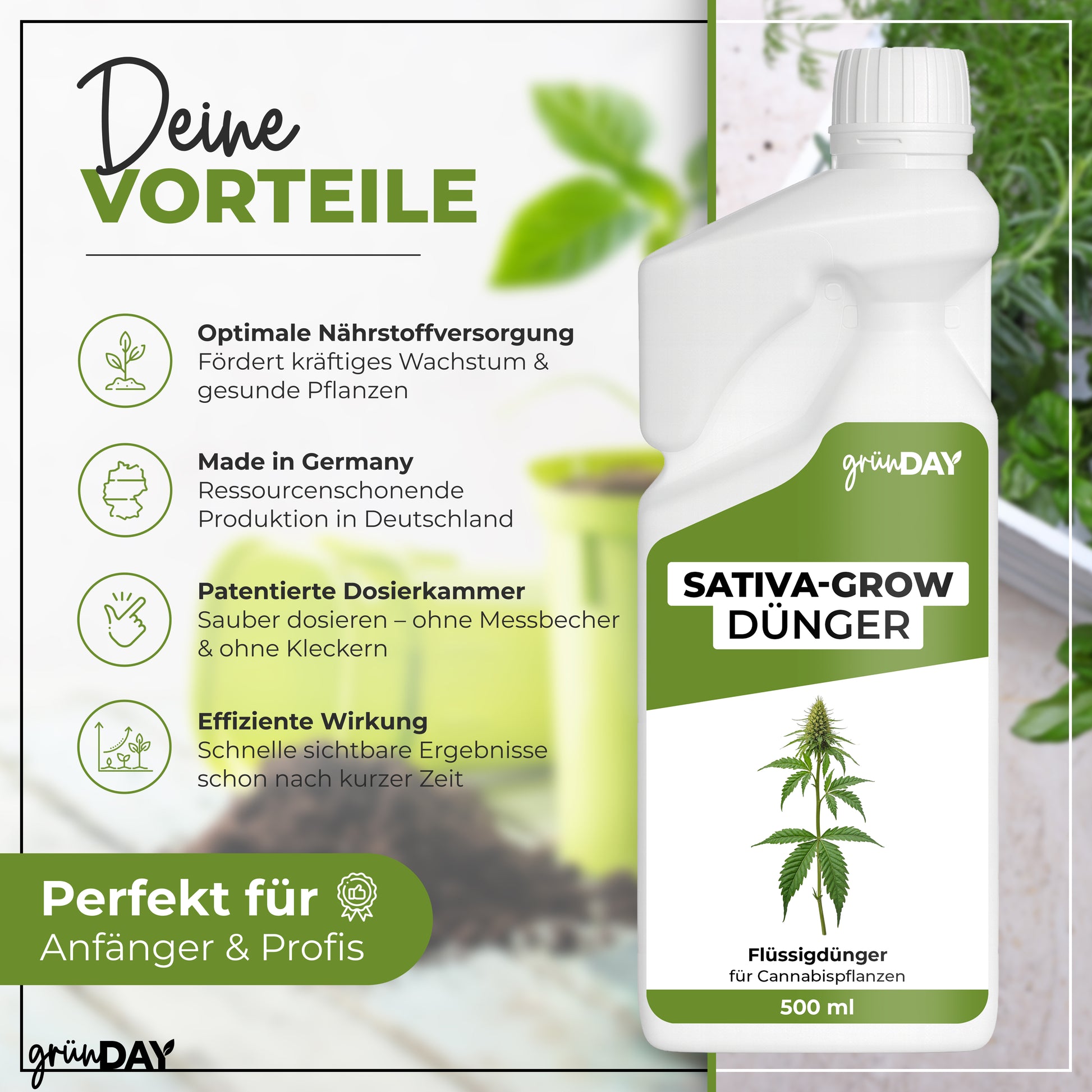 Gründay Sativa-Grow-Dünger – Produktansicht 2
