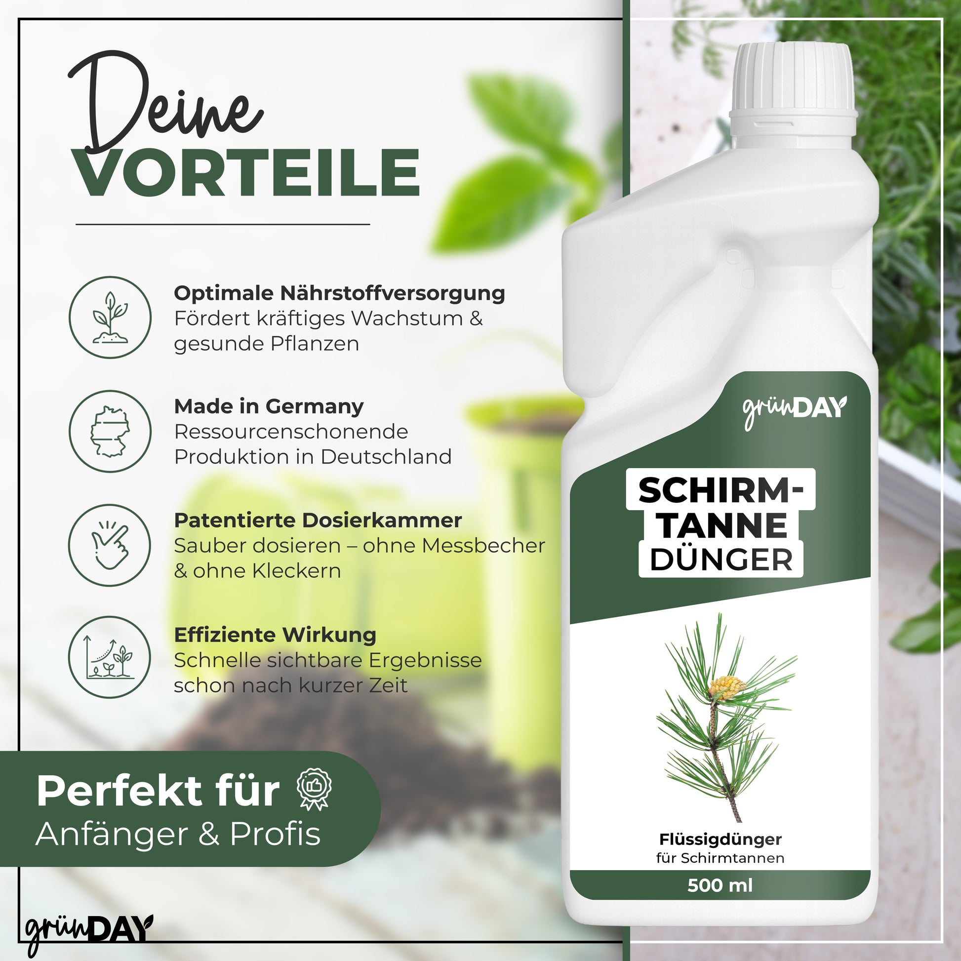 Gründay Schirmtanne Dünger – Produktansicht 2