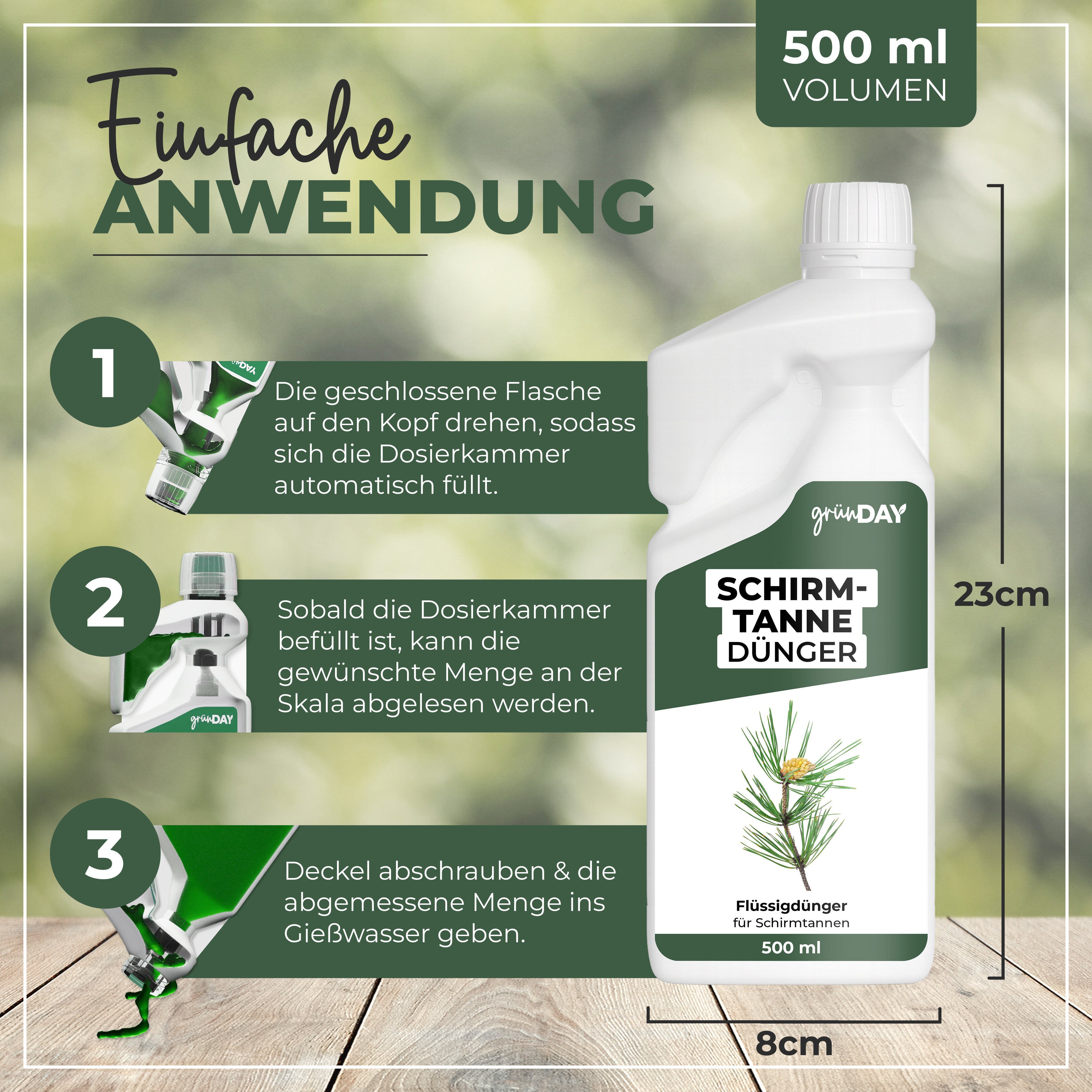 Gründay Schirmtanne Dünger – Produktansicht 3