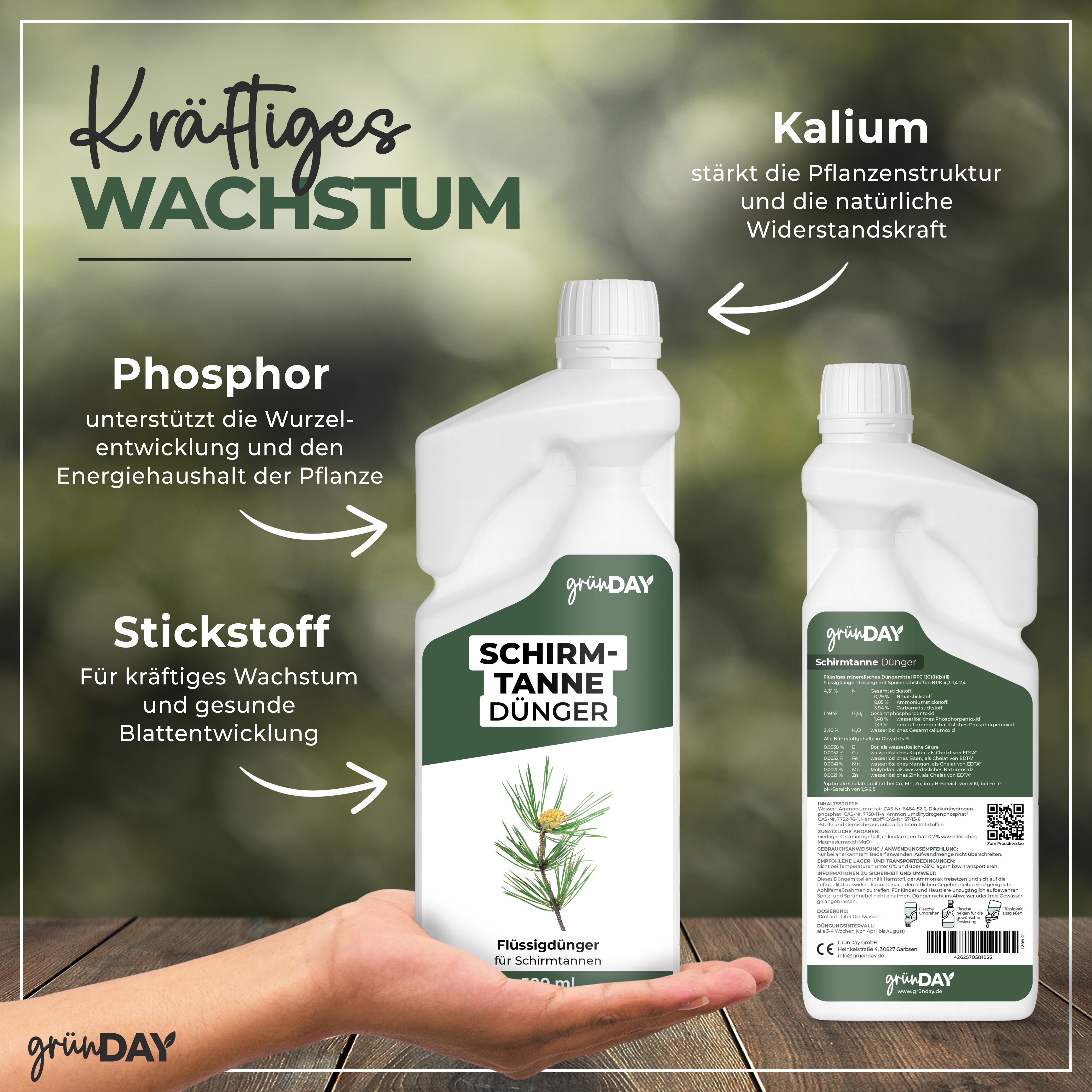 Gründay Schirmtanne Dünger – Produktansicht 4
