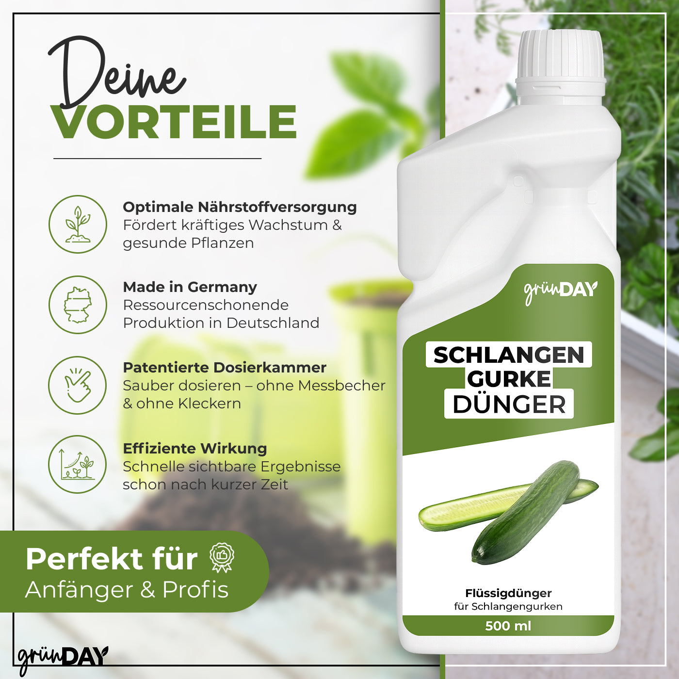 Gründay Schlangengurkedünger – Produktansicht 2