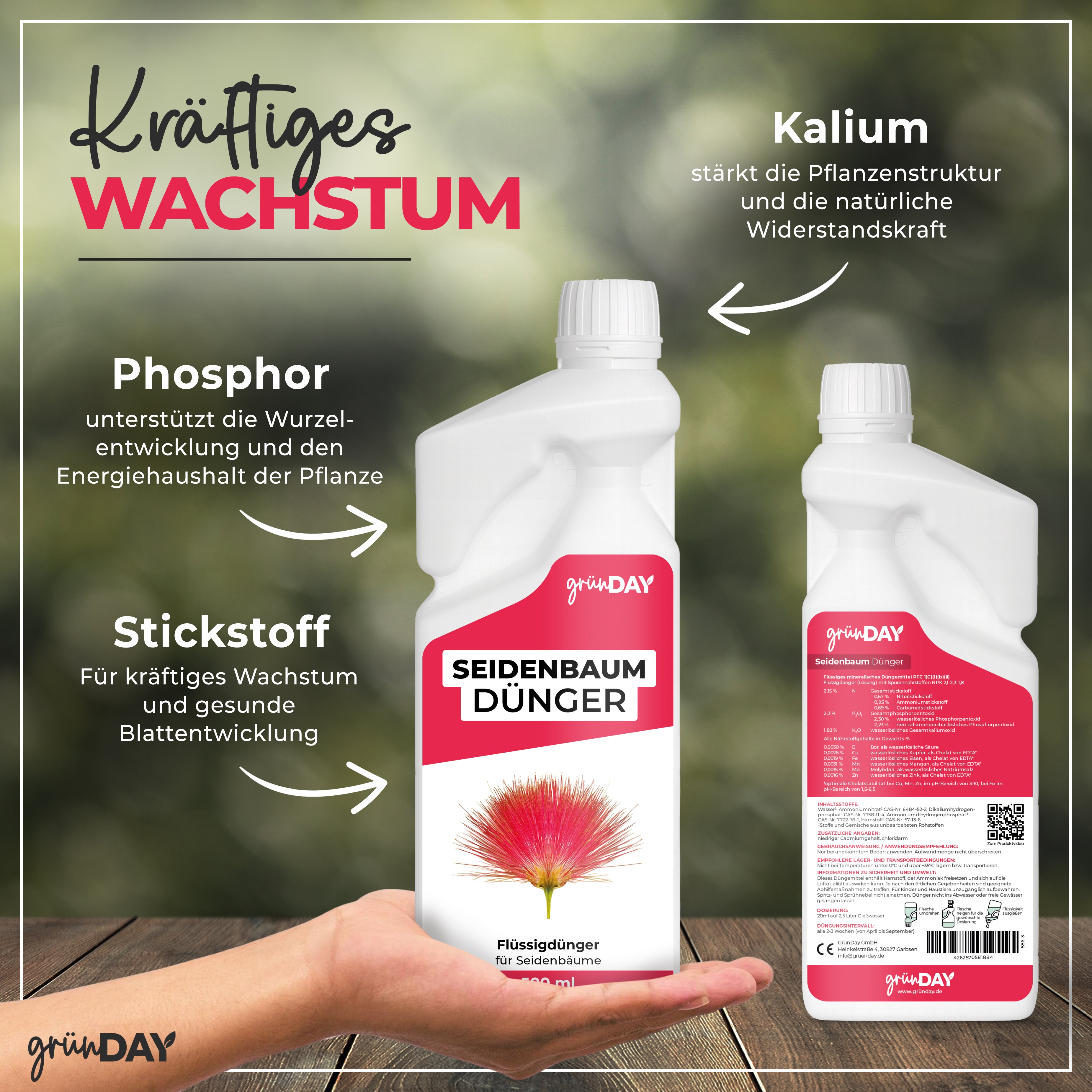 Gründay Seidenbaum Dünger – Produktansicht 4
