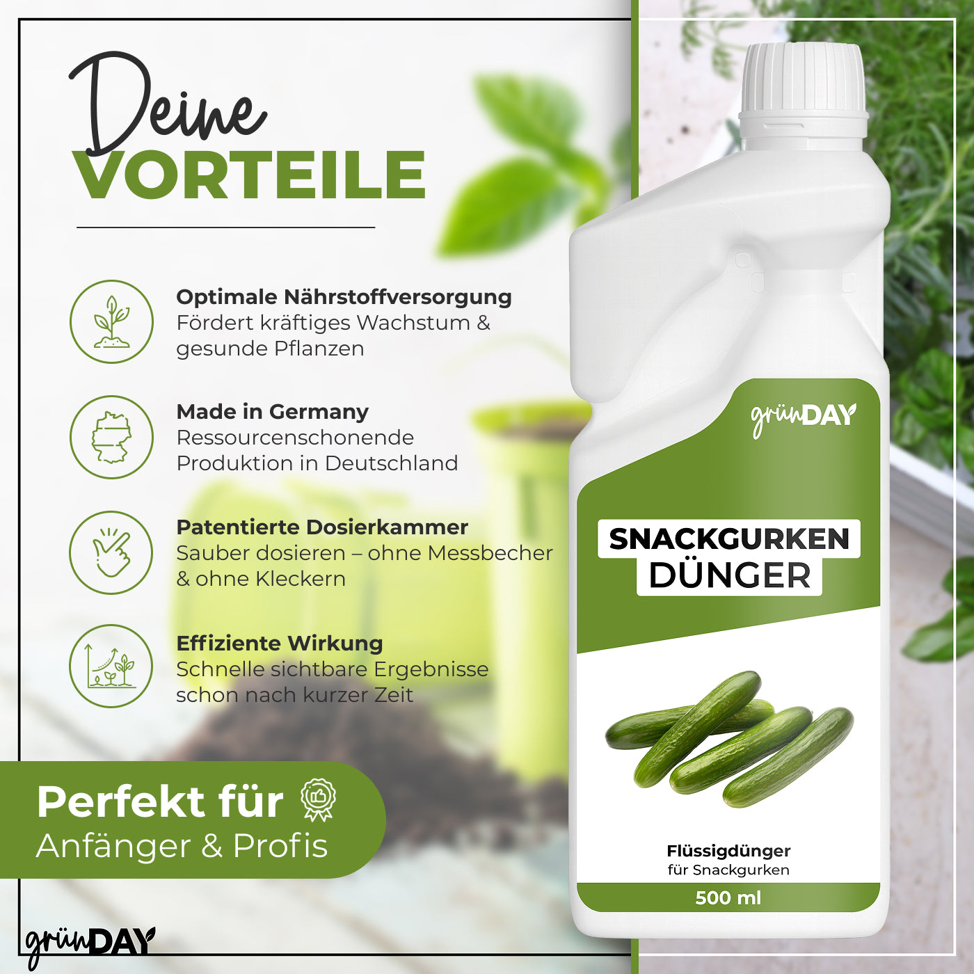Gründay Snackgurkendünger – Produktansicht 2