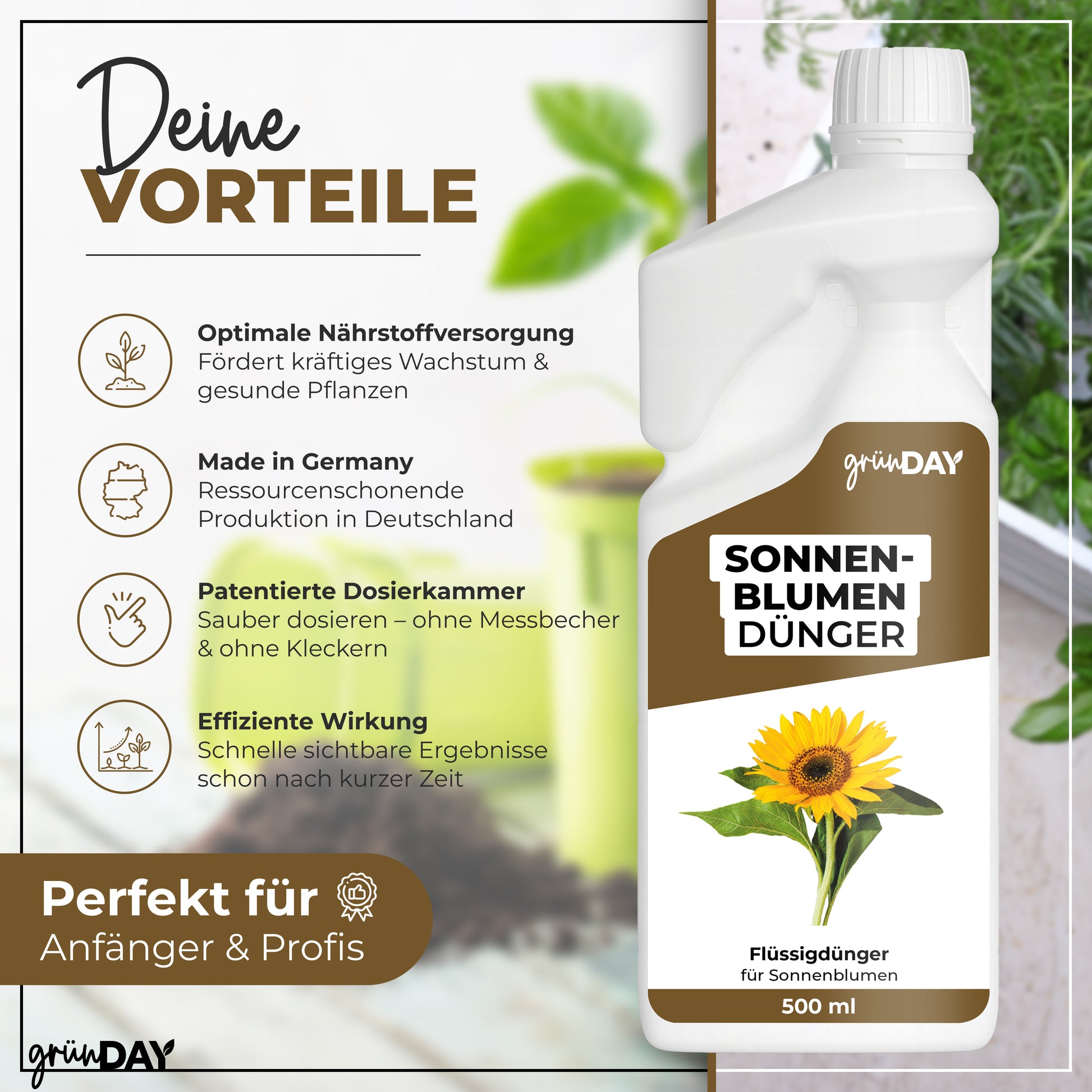 Gründay Sonnenblumendünger – Produktansicht 2