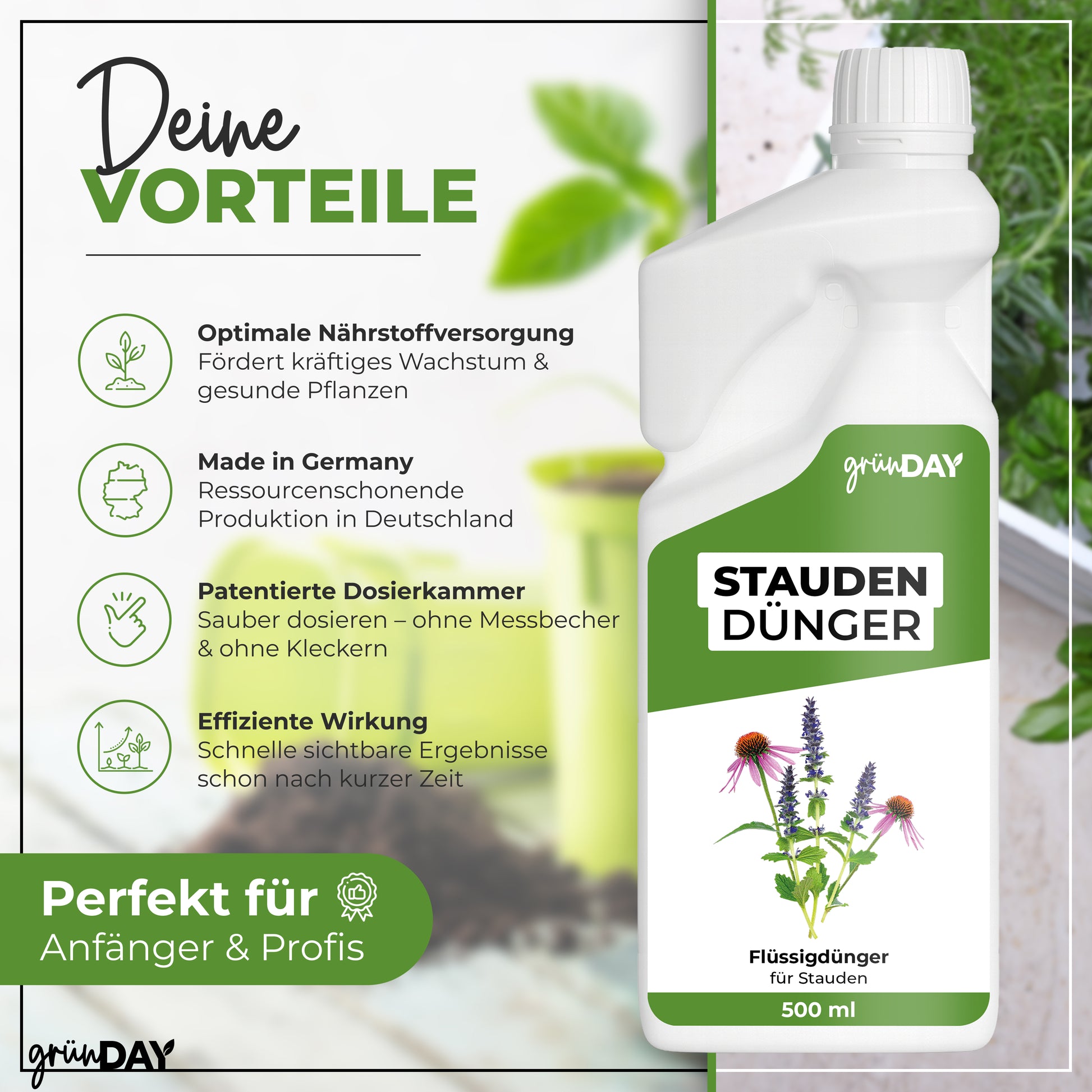 Gründay Staudendünger – Produktansicht 2