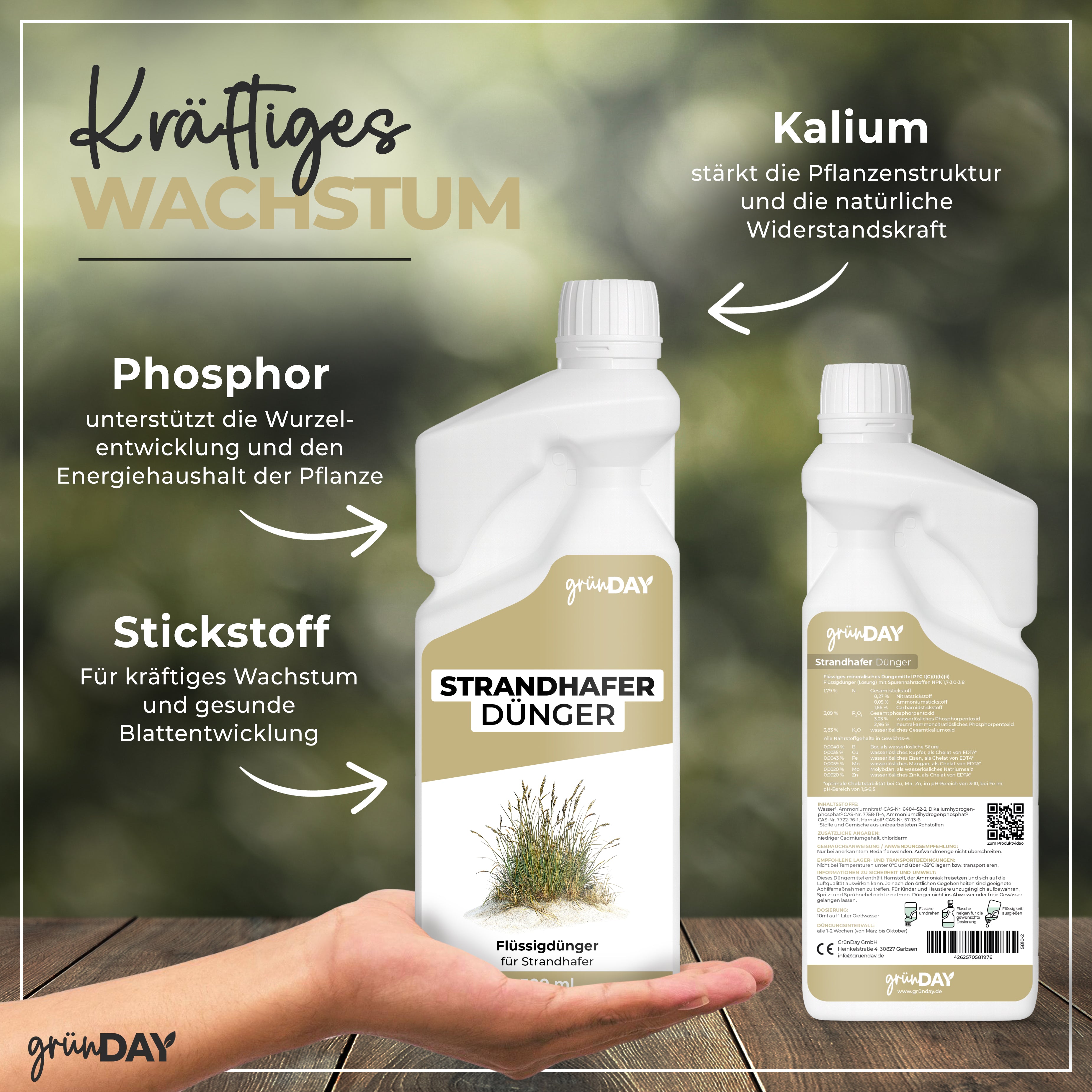 Gründay Strandhafer Dünger – Produktansicht 4