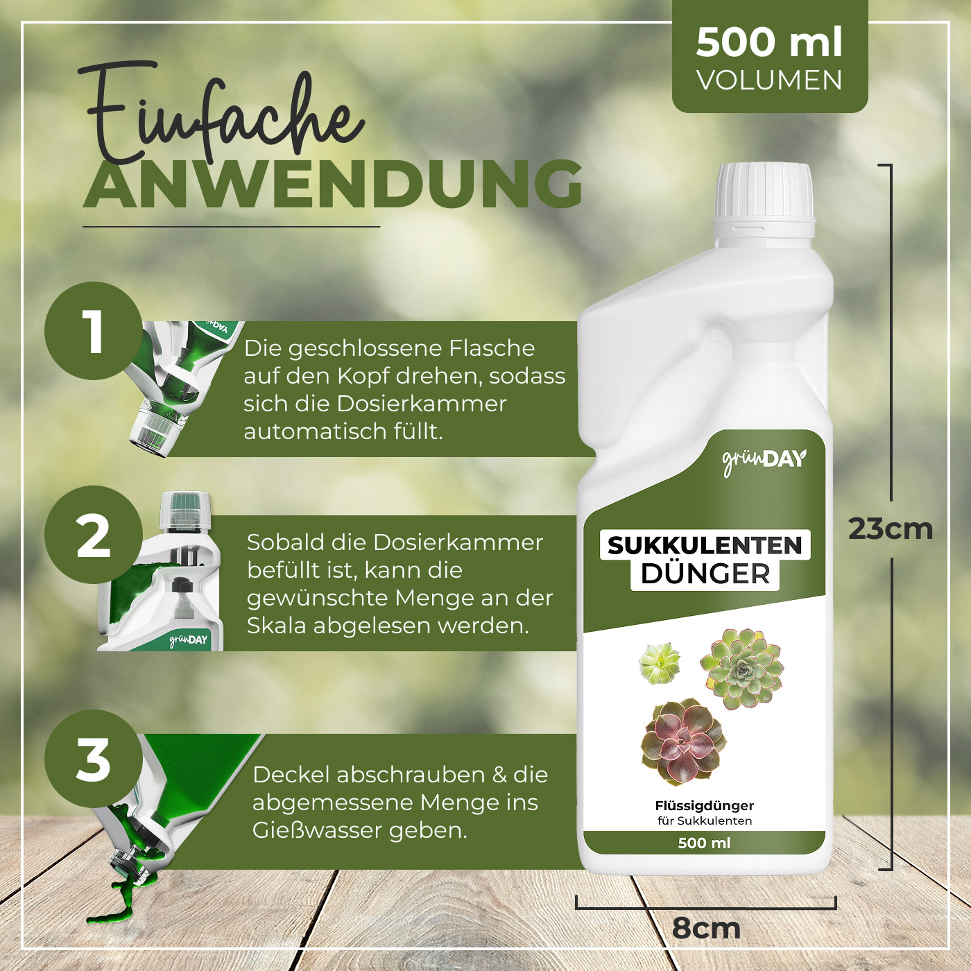 Gründay Sukkulentendünger – Produktansicht 3