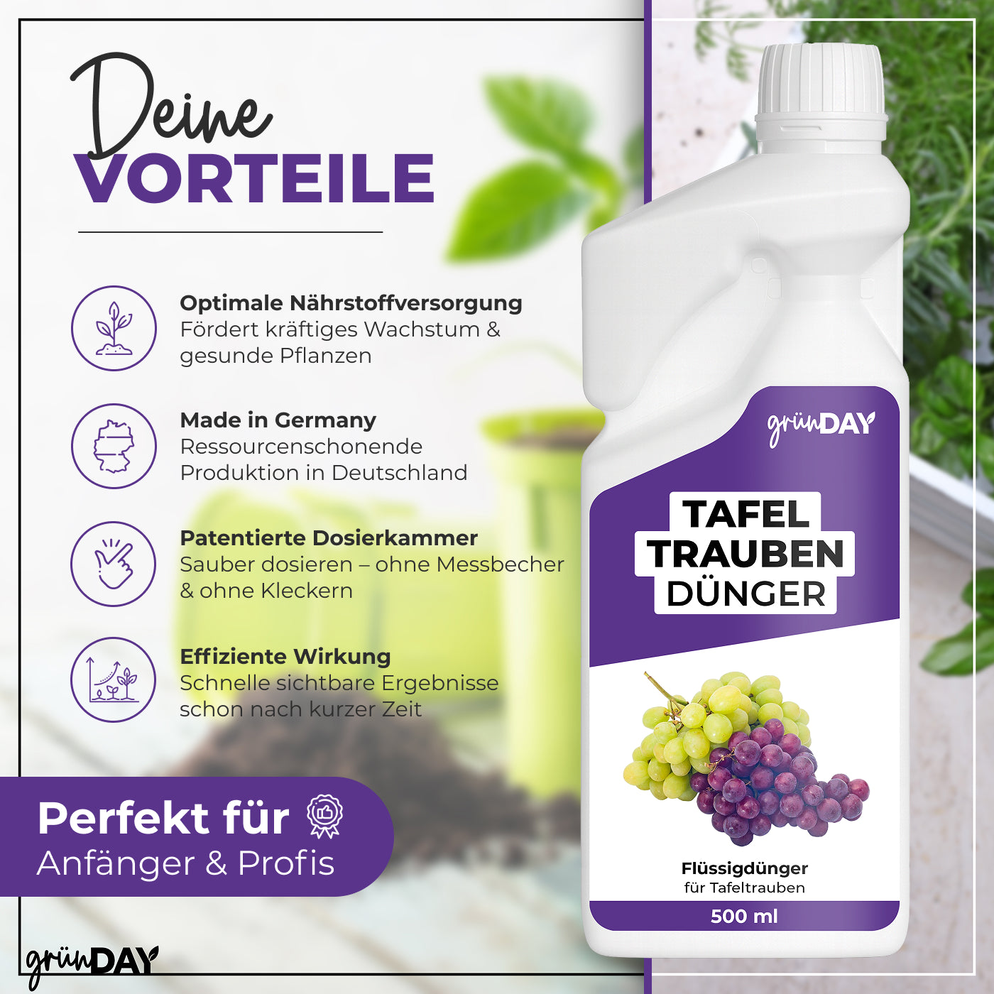 Gründay Tafeltraubendünger – Produktansicht 2