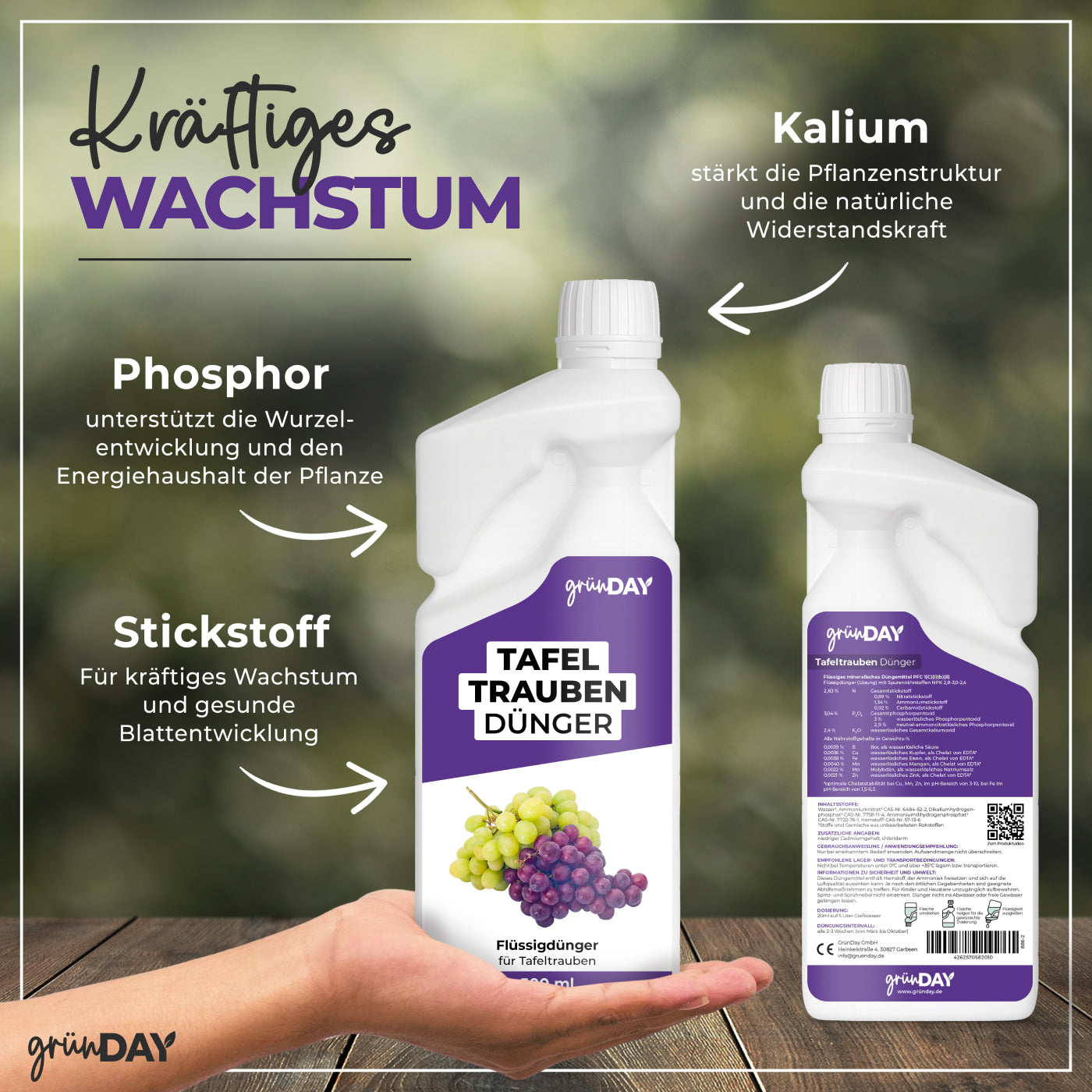 Gründay Tafeltraubendünger – Produktansicht 4