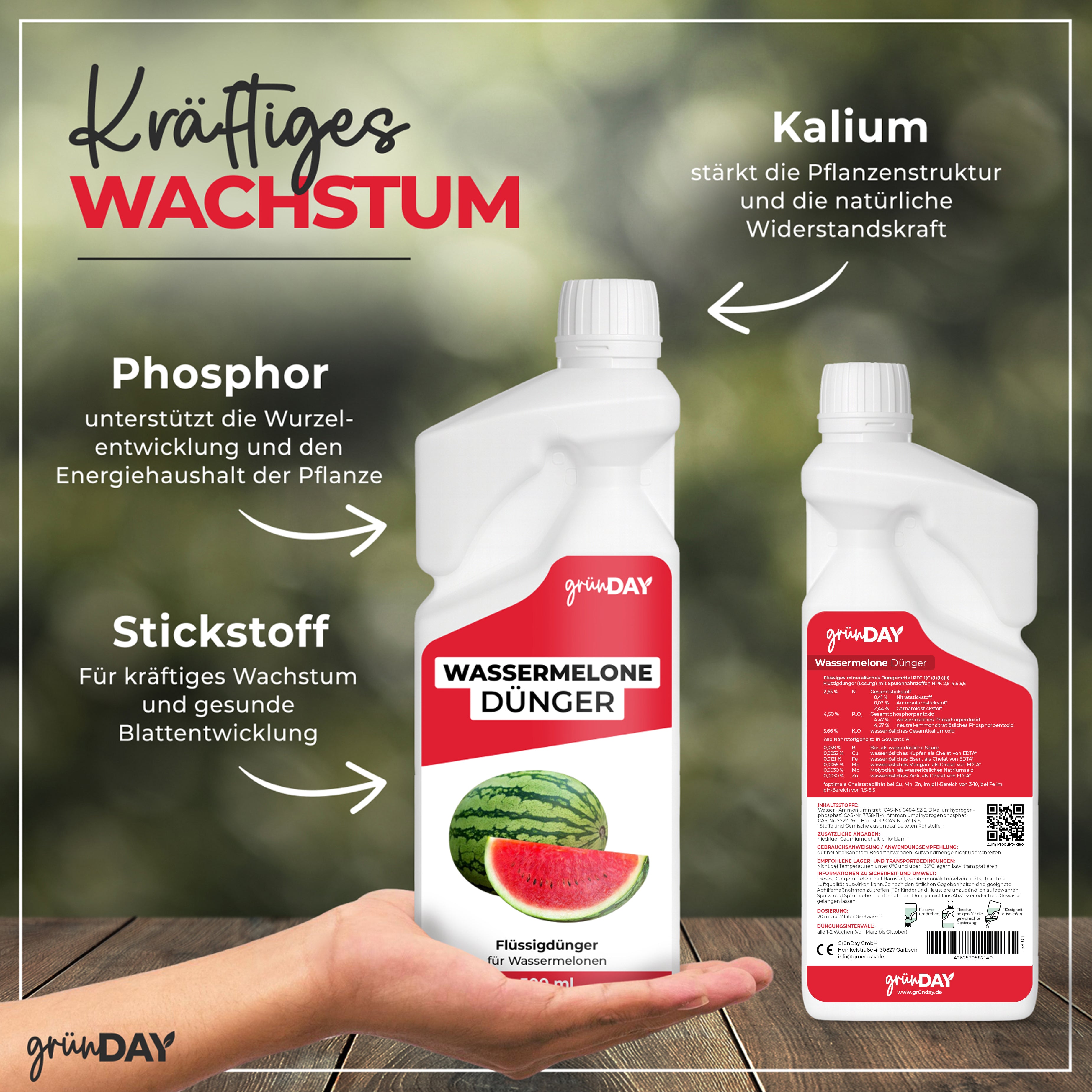 Wassermelone-Flüssigdünger 500 ml