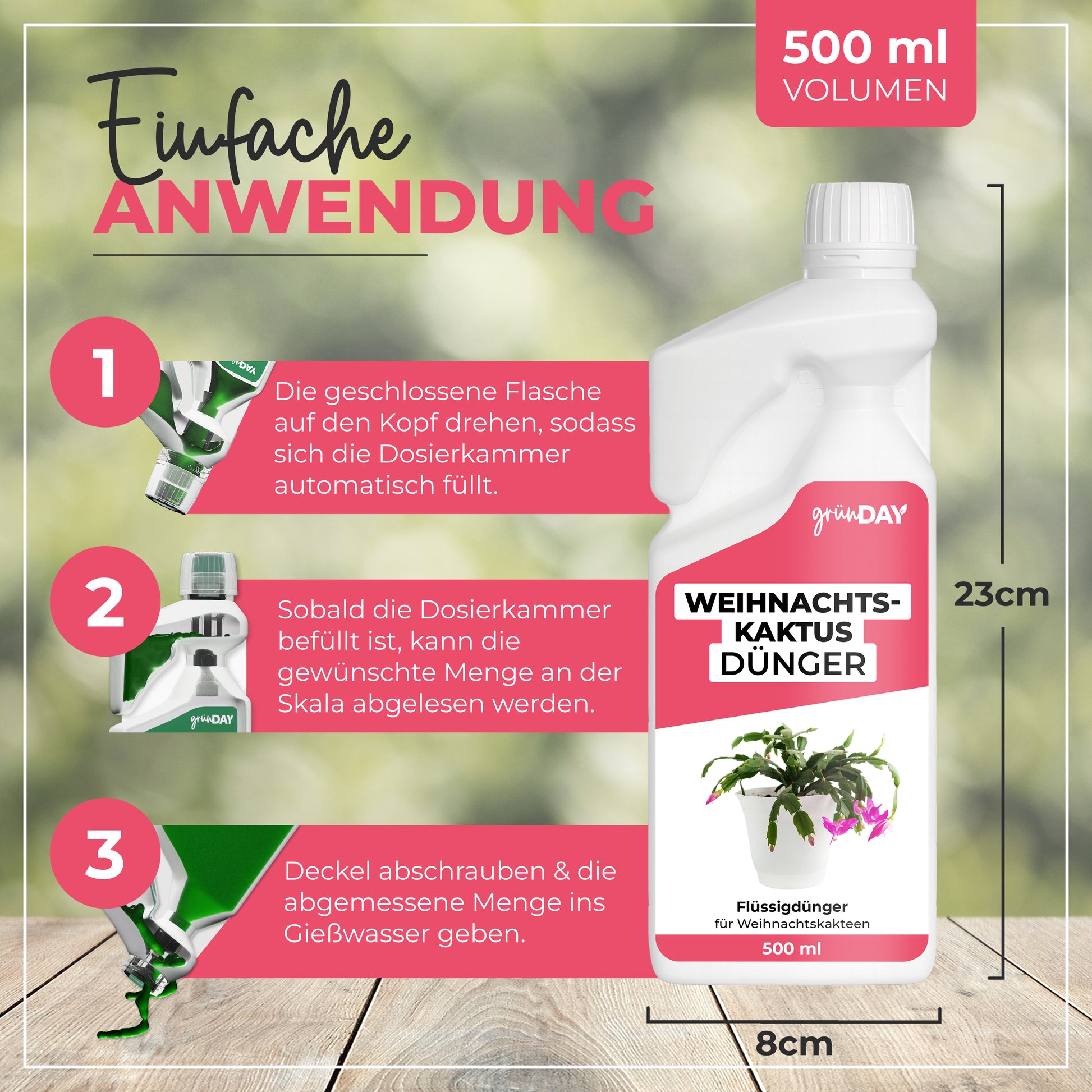 Gründay Weihnachtskaktusdünger – Produktansicht 3