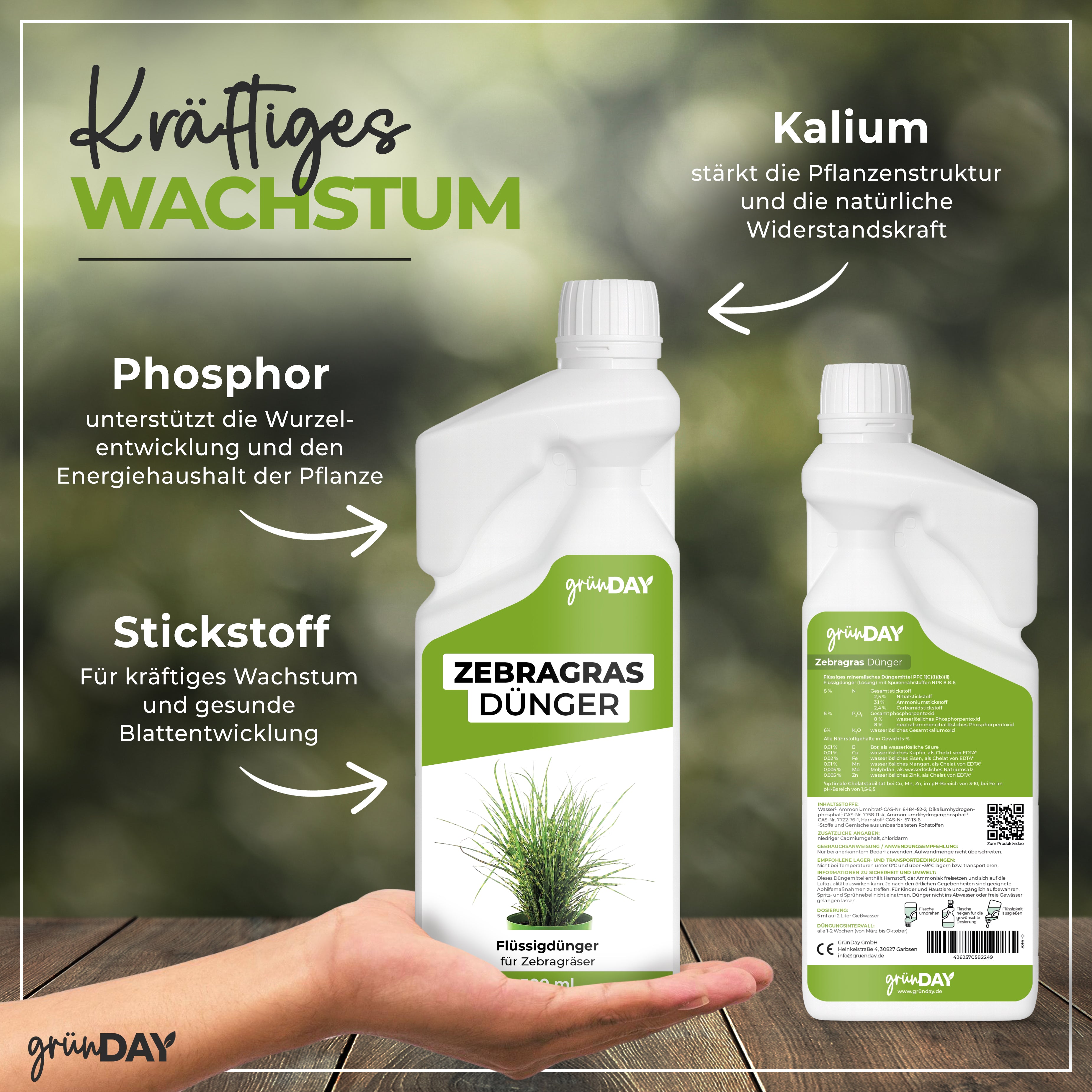 Gründay Zebragrasdünger – Produktansicht 4